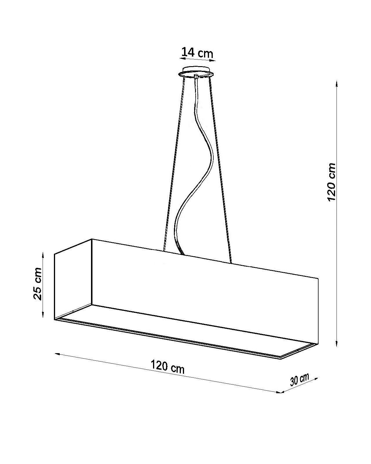 Hängelampe Stoff Glas Weiß 120 cm breit blendarm 5x E27