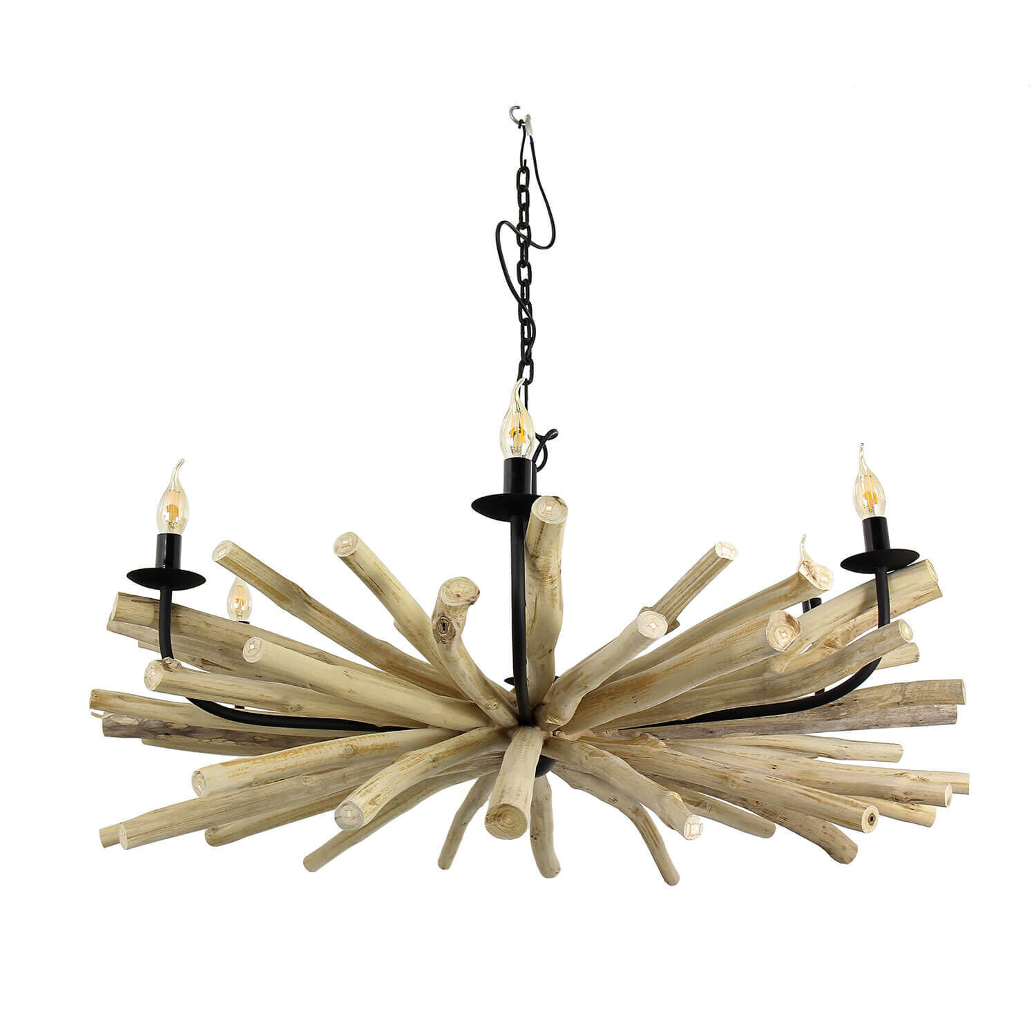Holz, Kronleuchter, Lampe