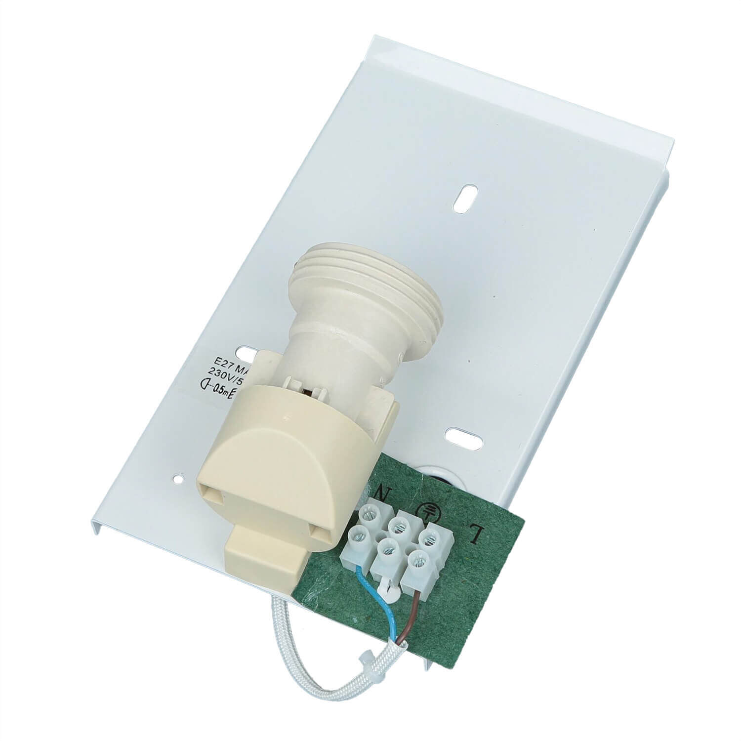 Wandleuchte ALICE Kaffee Braun Stoff Schirm modern