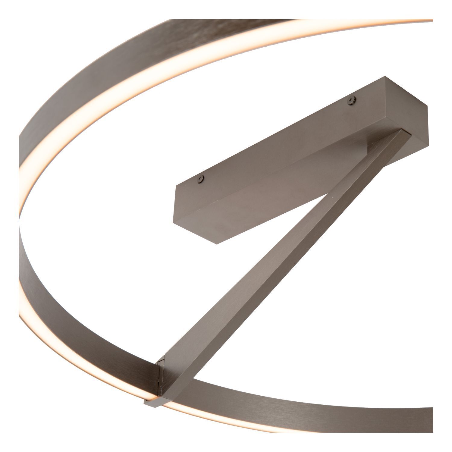 LED Deckenleuchte Fernbedienung 2200 K L:60 cm edel wandleuchte, ringform, metall, schwarz, led