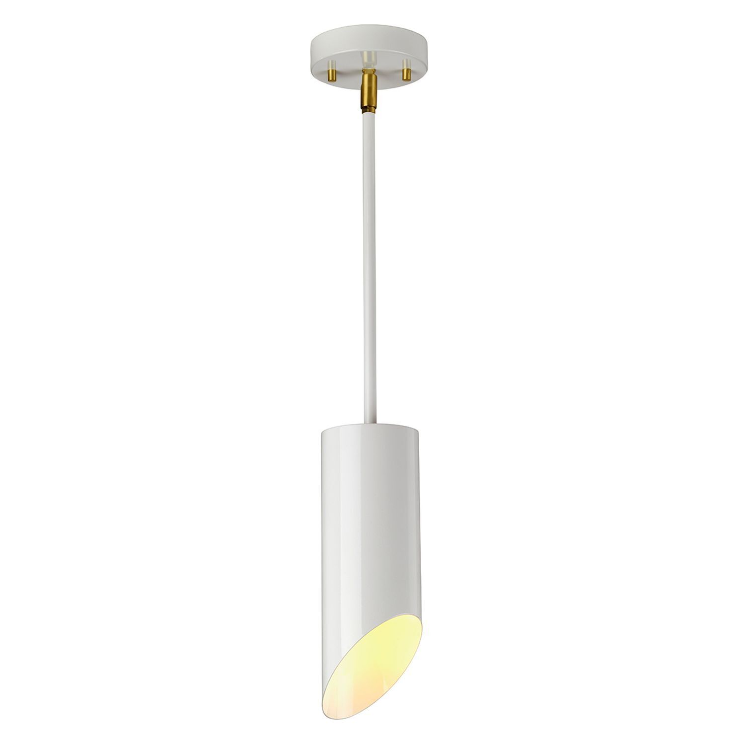 Deckenleuchte LEYRE Weiß Messing Antik Ø11cm Lampe