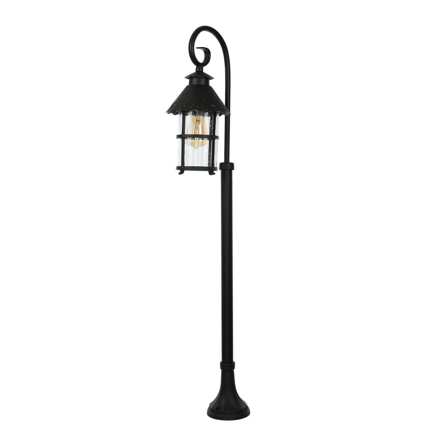 Rustikale Außenlampe Schwarz 116cm regenfest E27