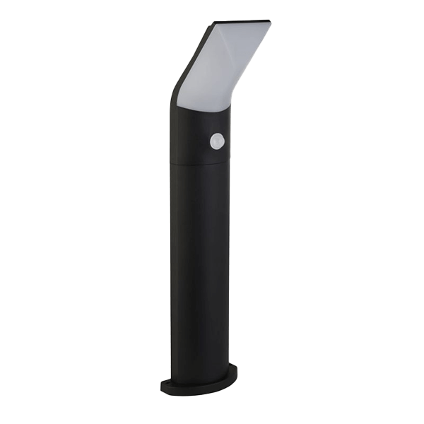 Wegeleuchten mit Bewegungsmelder LED-Lampe, Gartenleuchte, Sichtschutzlampe, Kunststoff, schwarz