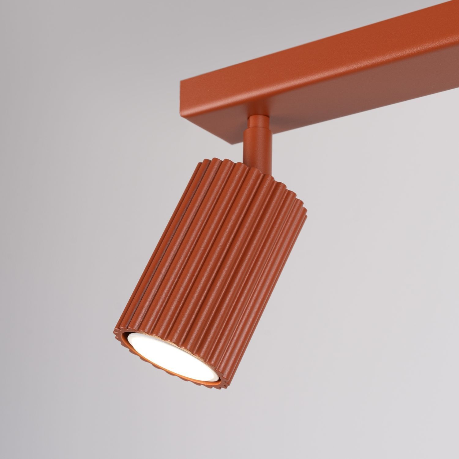 Deckenleuchte schwenkbar B: 30 cm klein 2-flammig GU10 Rot