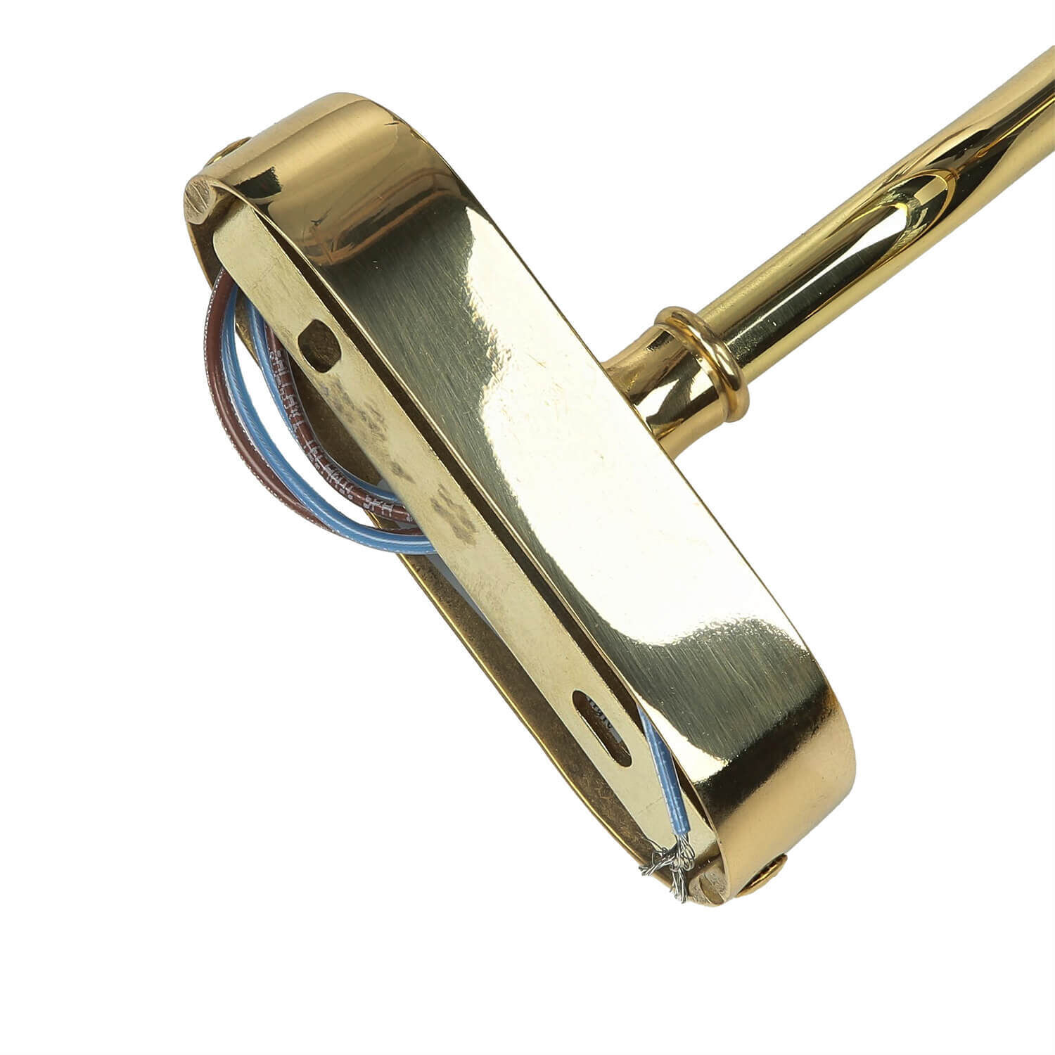 Bilderleuchte Messing B: 40 cm 2x E14 schwenkbar Klinge, Rasiermesser, Waffe