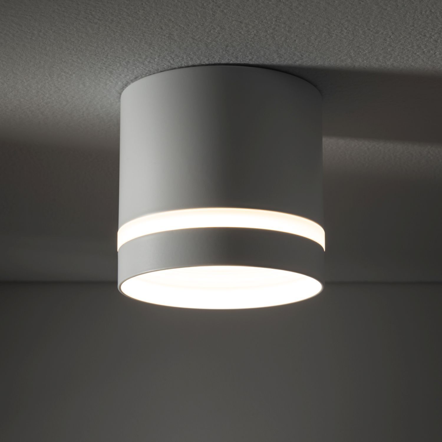 Deckenlampe GX53 Ø 8,5 cm Weiß Aluminium Spot klein