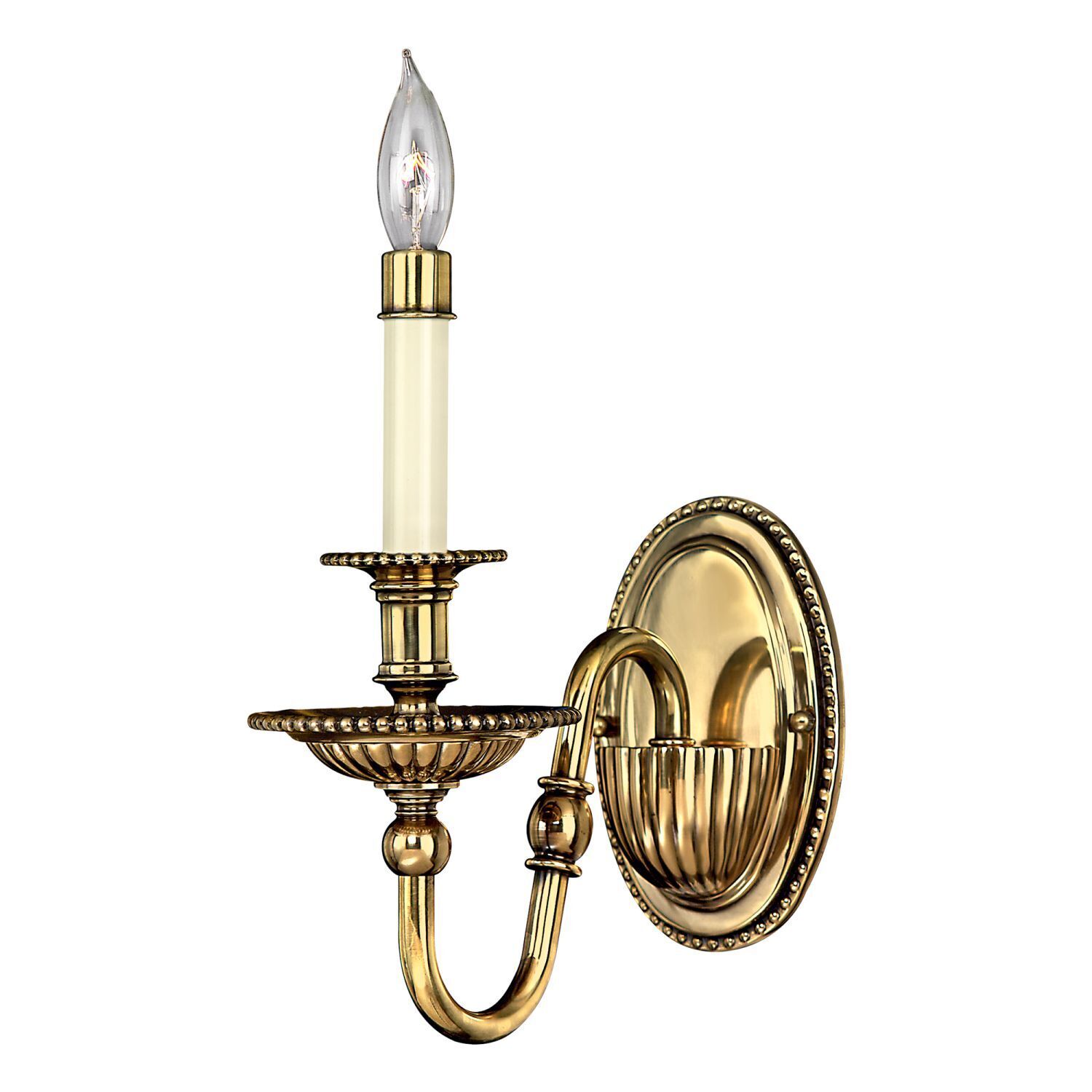 Opulente Wandlampe CANDELA 3 Messing massiv Barock