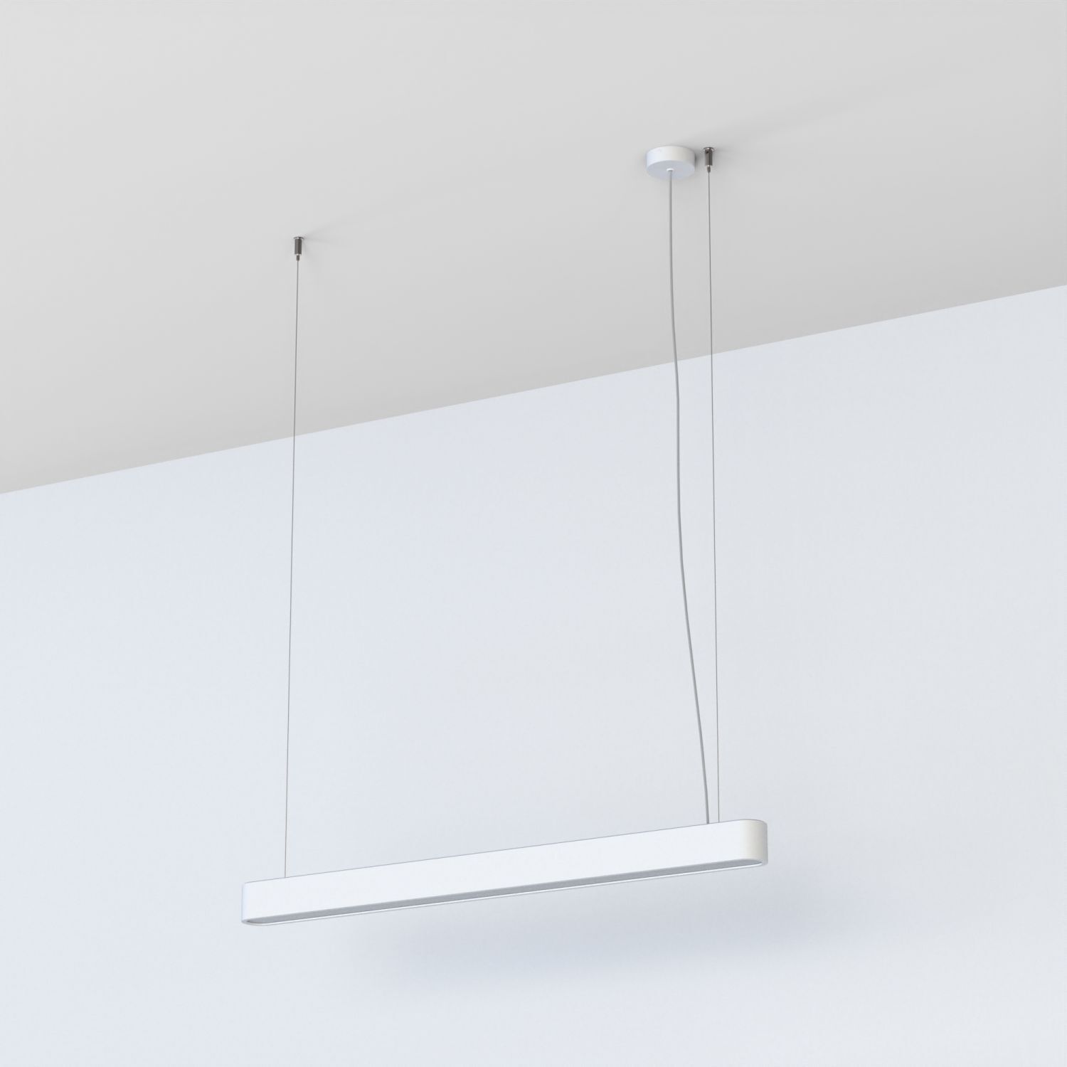 Pendelleuchte Weiß 3000 K 2300 lm T8 LED länglich 95 cm
