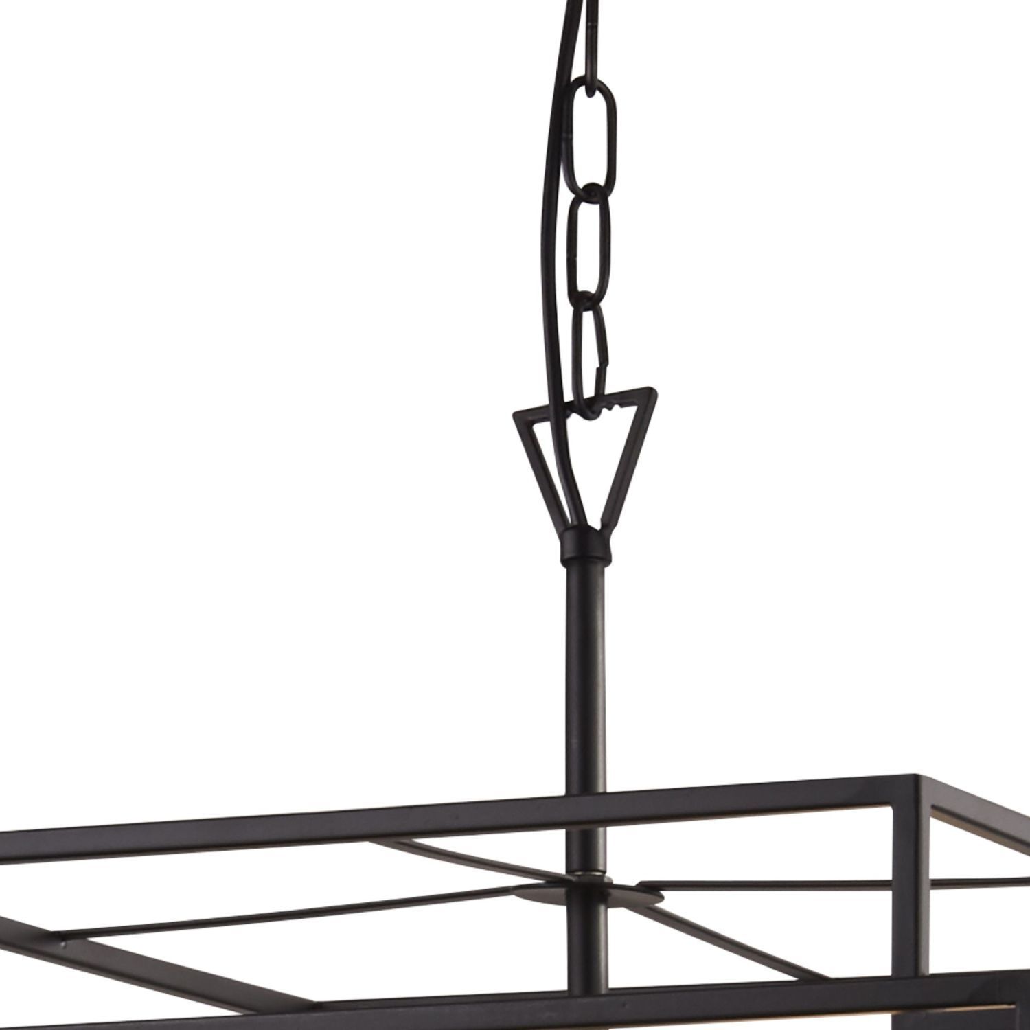 Hängelampe Metall B: 45 cm Schwarz matt Bronze E27