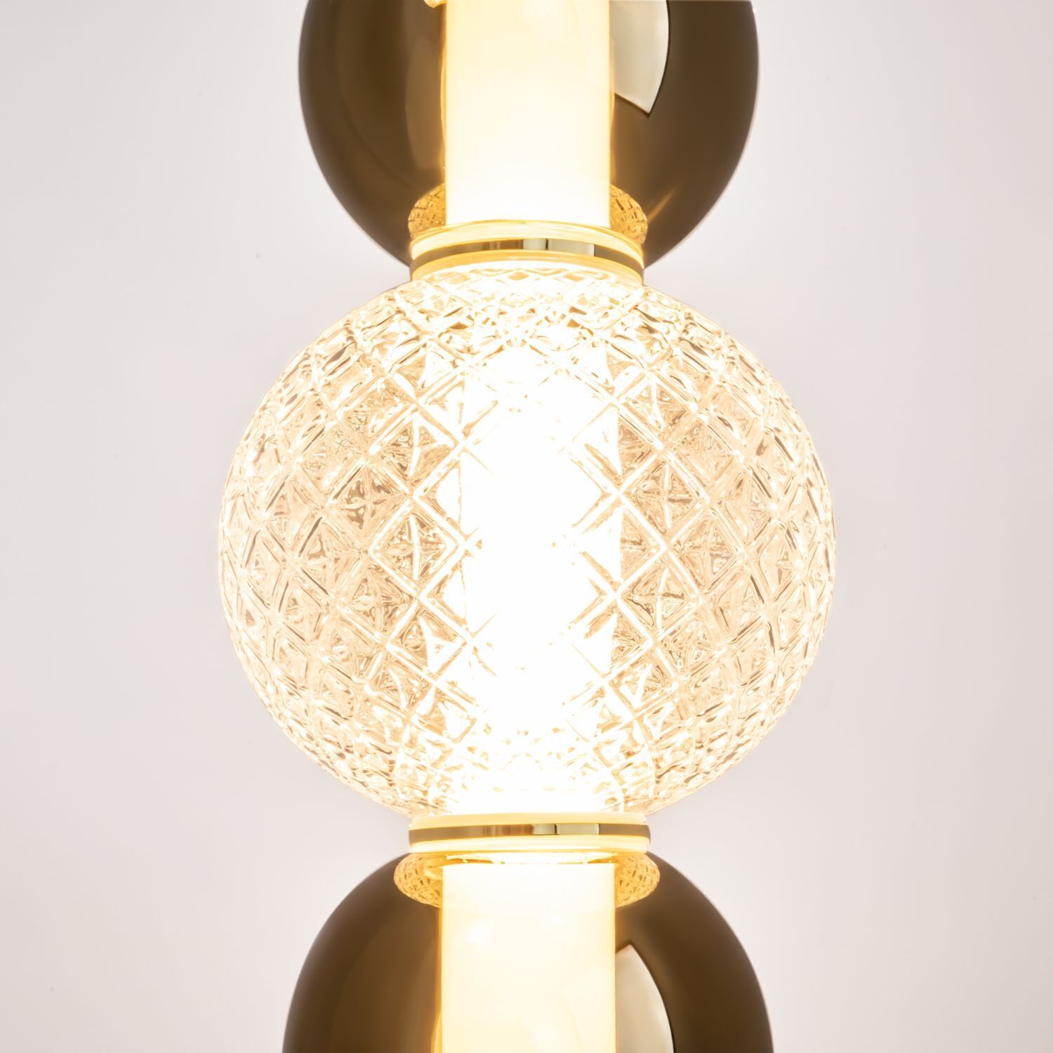 Hängeleuchte LED Metall Rauchglas B: 38 cm 4000 lm INA
