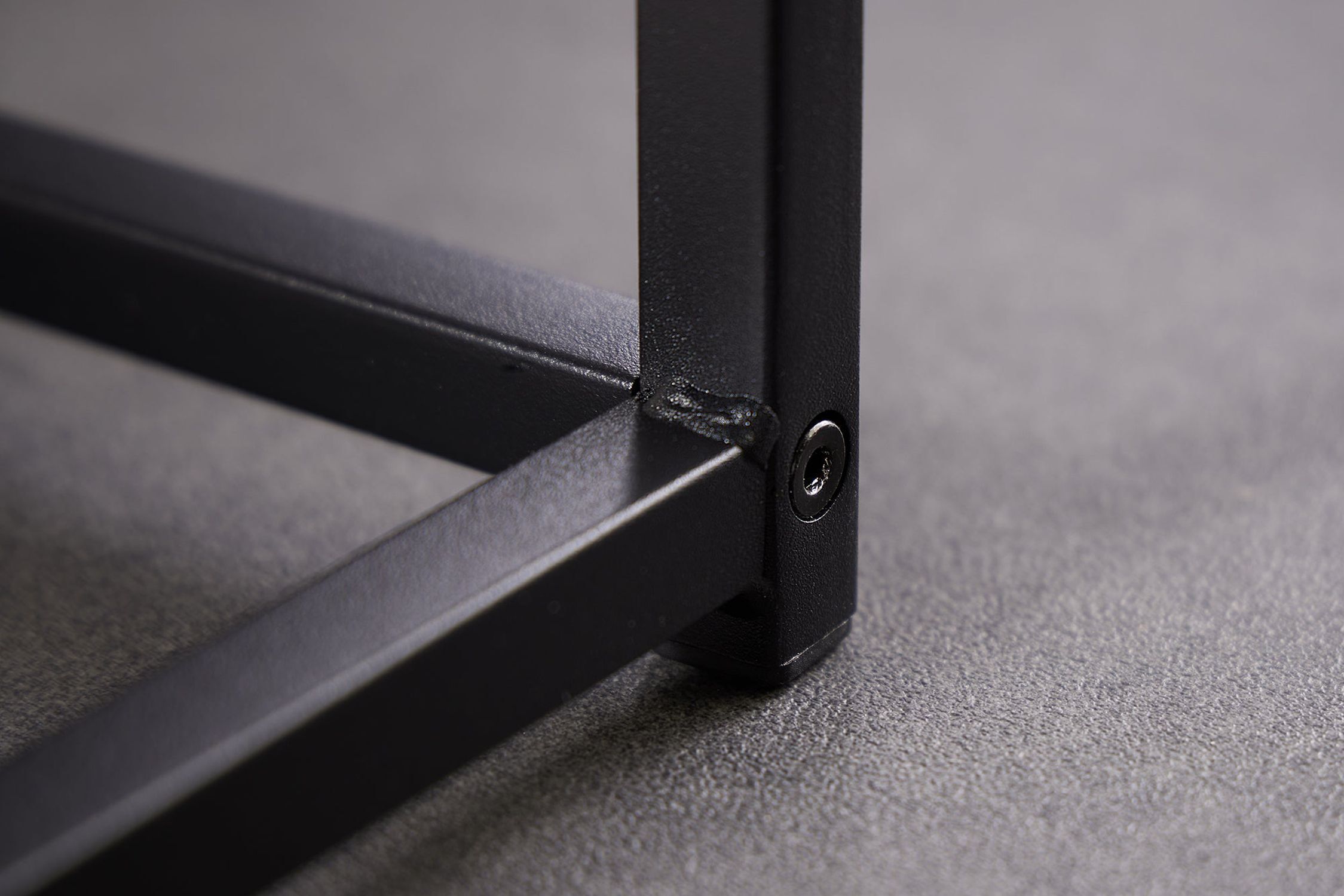 Beistelltisch 2er Set in Anthrazit Schwarz Tür