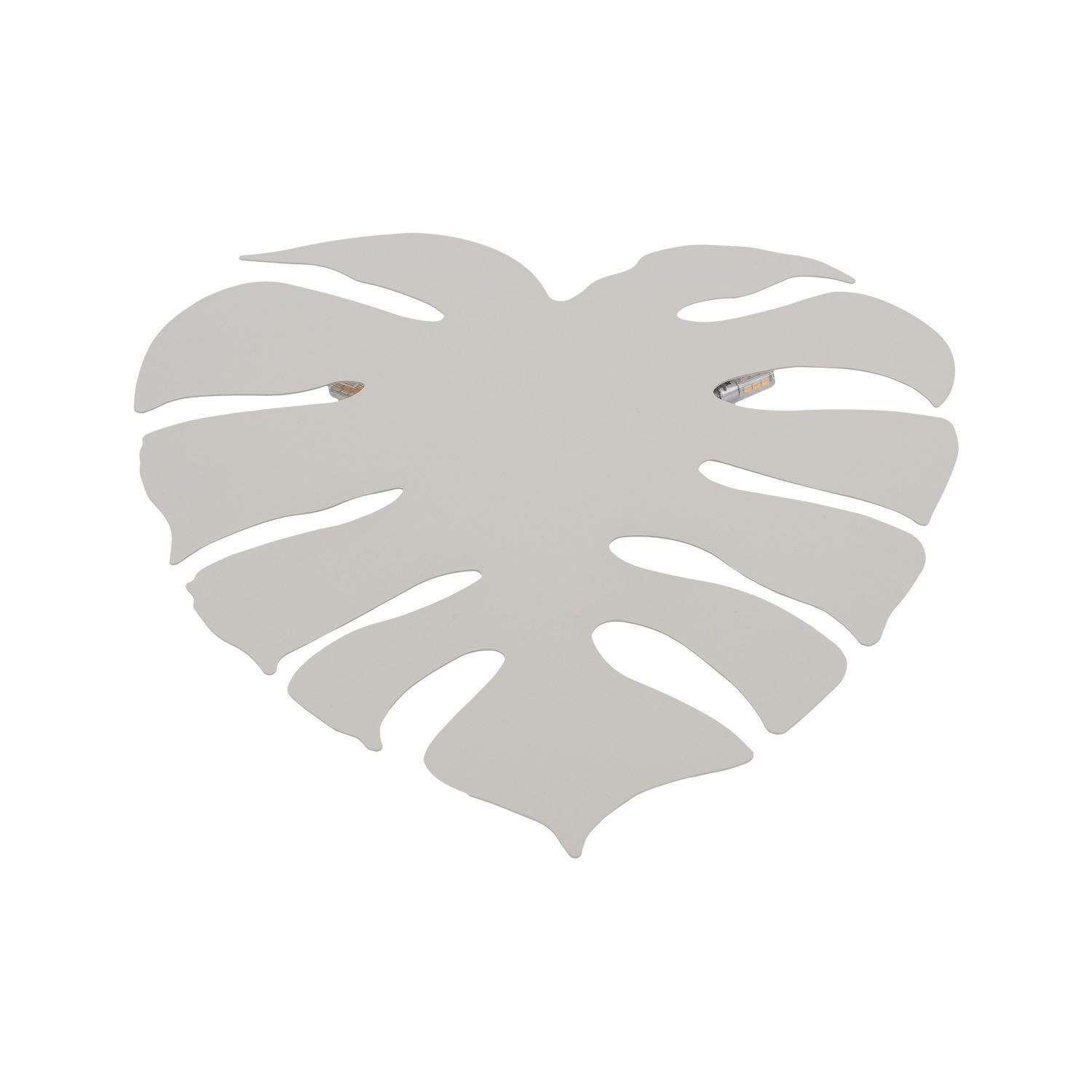 Wandleuchte Weiß indirektes Licht Metall H: 54 cm 4x G9 Blatt Blatt, Pflanze, Schablone, Dekoration für Zuhause, Logo