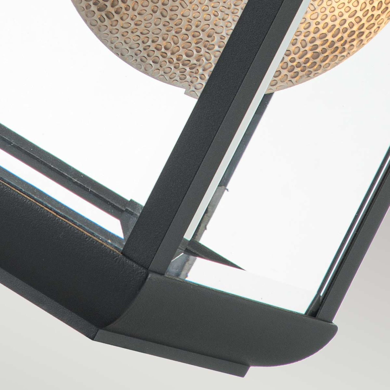 Außenlampe Wand E27 IP44 45,7 cm hoch Glas Aluminium