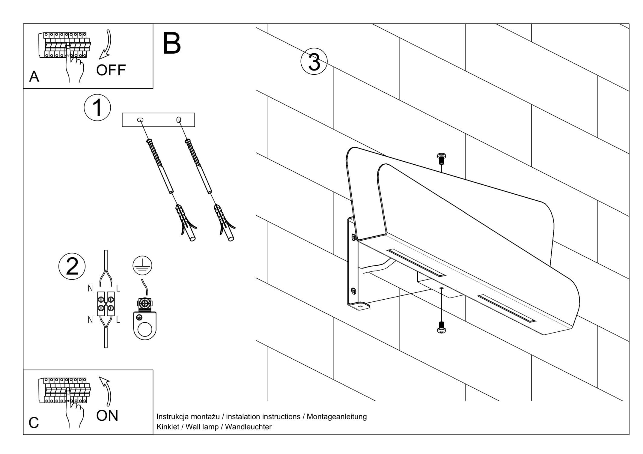 Wandleuchte Weiß Metall 40 cm Modern indirekt DALIM