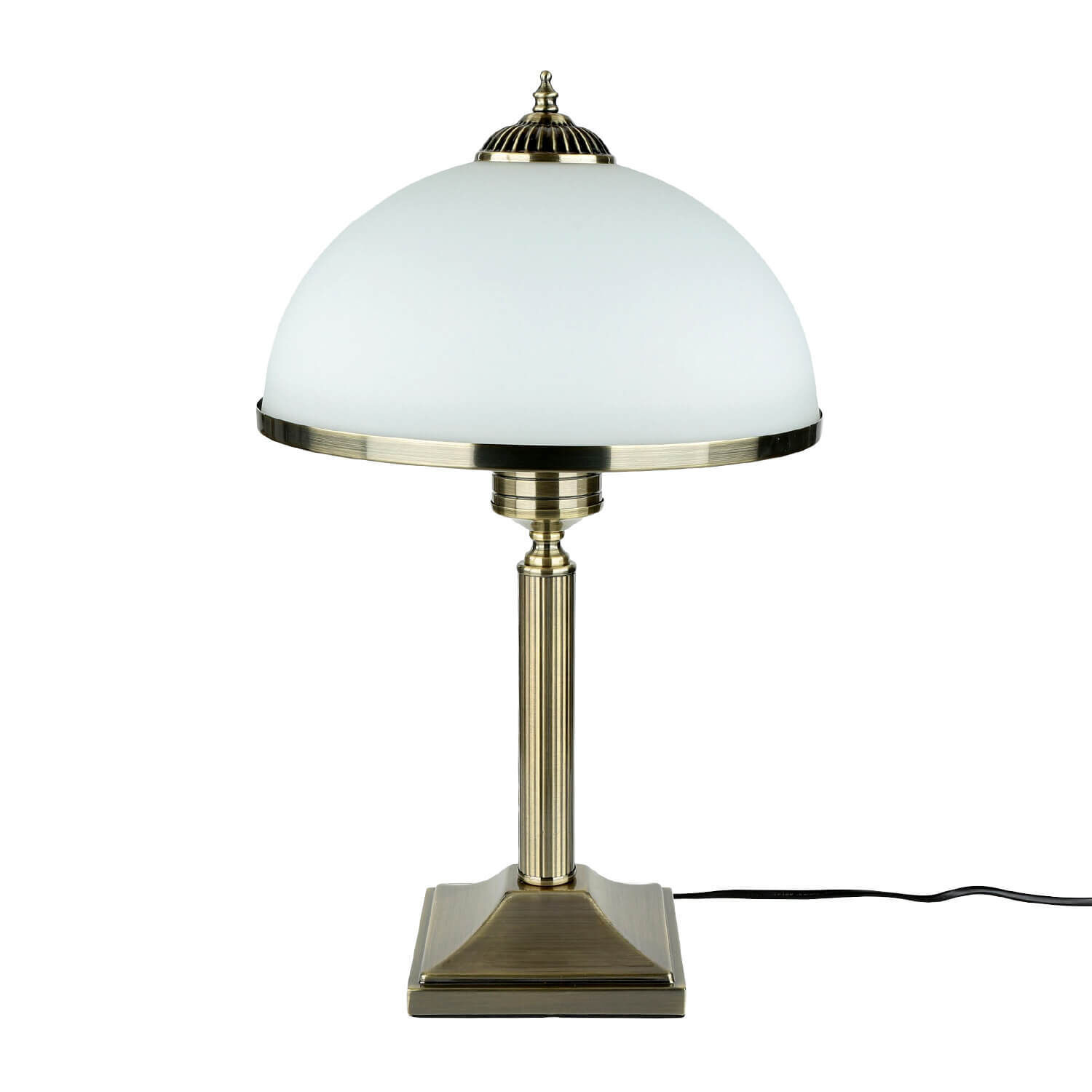 Tischleuchte MARLOW 50cm in Messing antik Jugendstil Lampe, Tischlampe, Lampenschirm