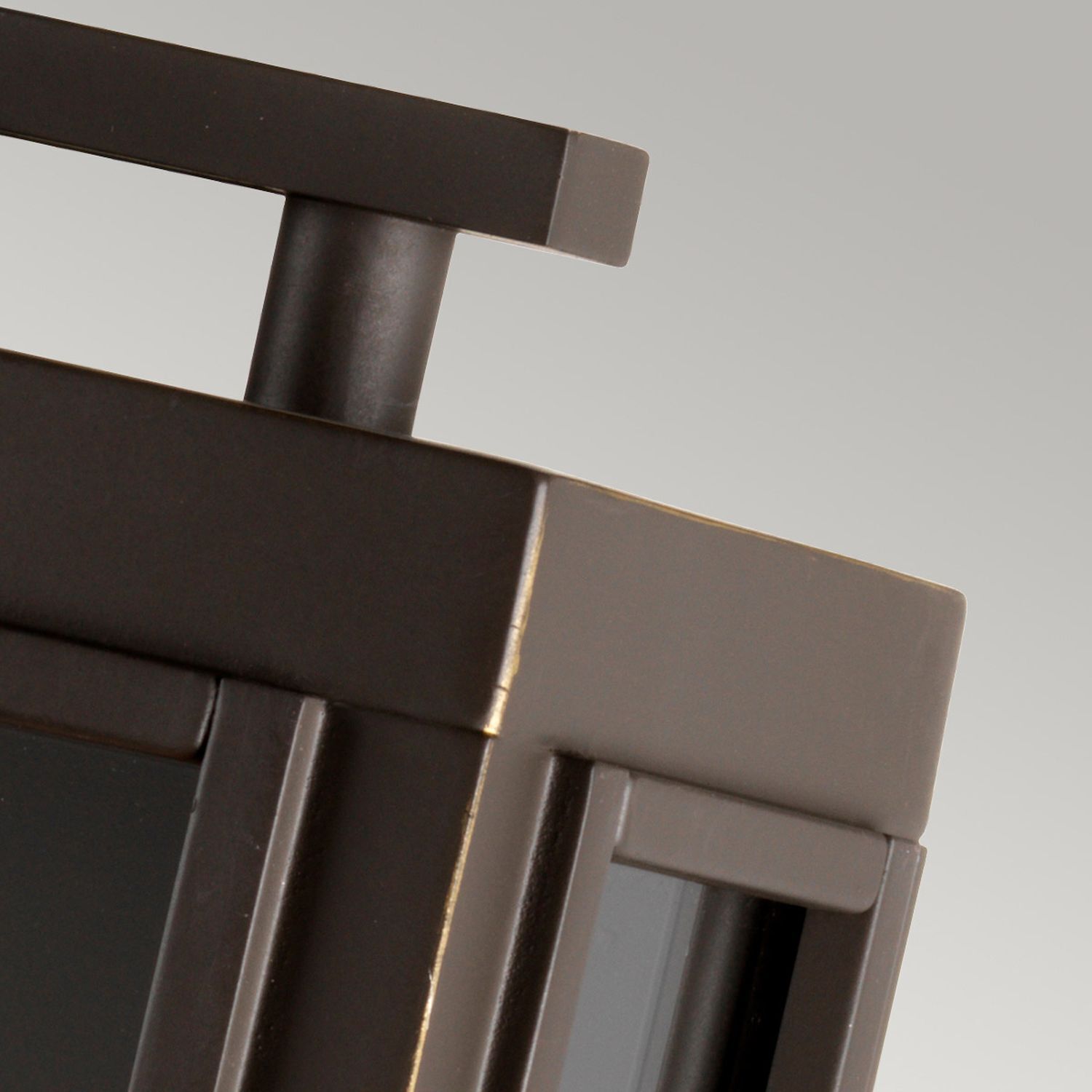 Vintage Wandleuchte außen Aluminium Glas H: 35,5 cm IP44 E27 Moebel, Kabinett