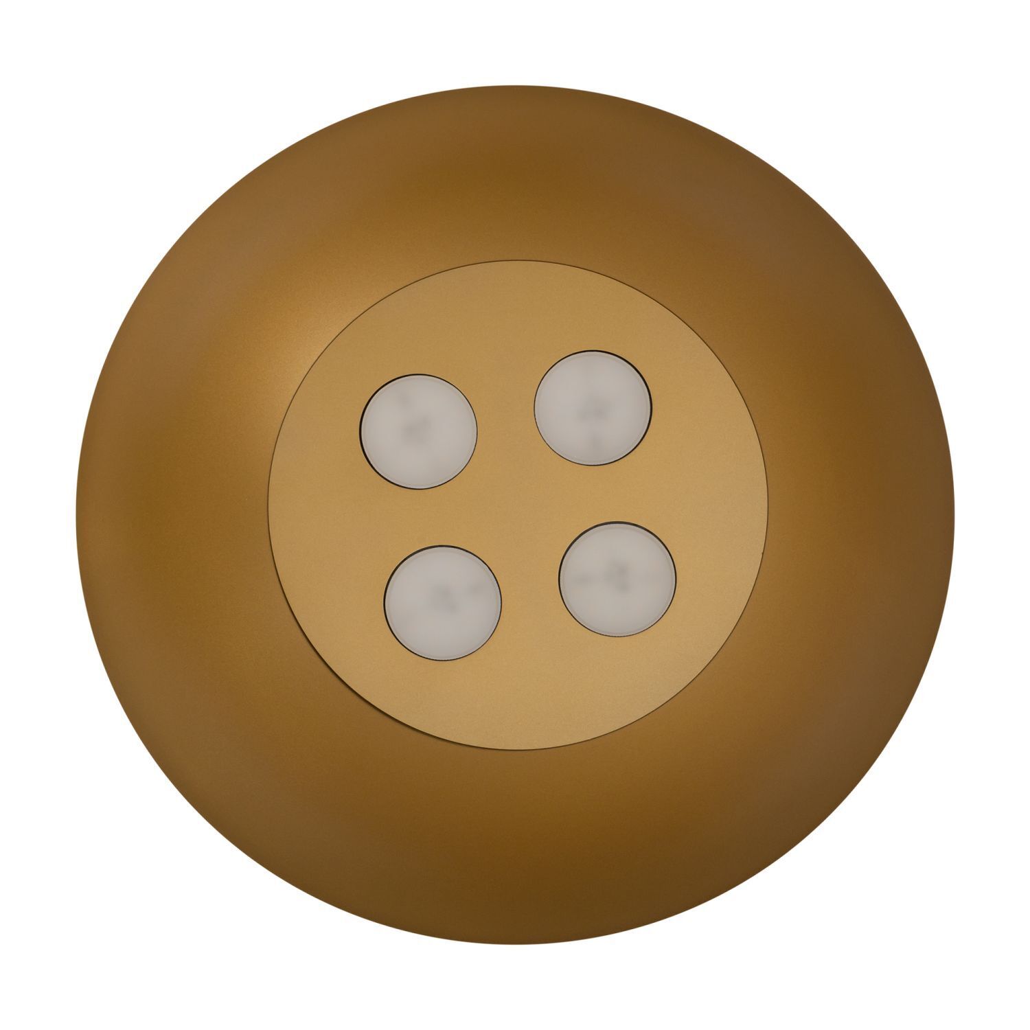 Hängelampe in Weiß Gold matt Ø 50 cm für 4x GX53