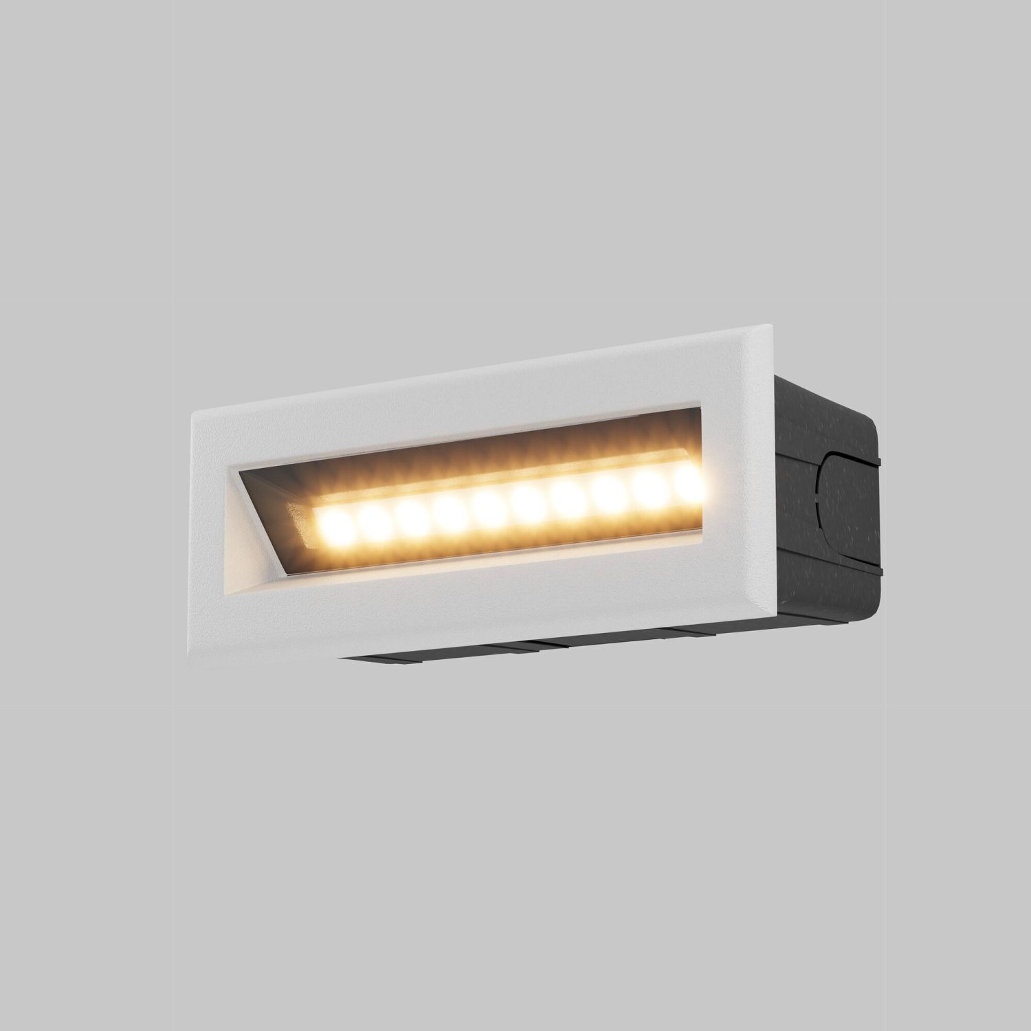Einbauleuchte Wand LED Metall IP65 Weiß eckig 400 lm Leuchte, Postfach, Deckenleuchte