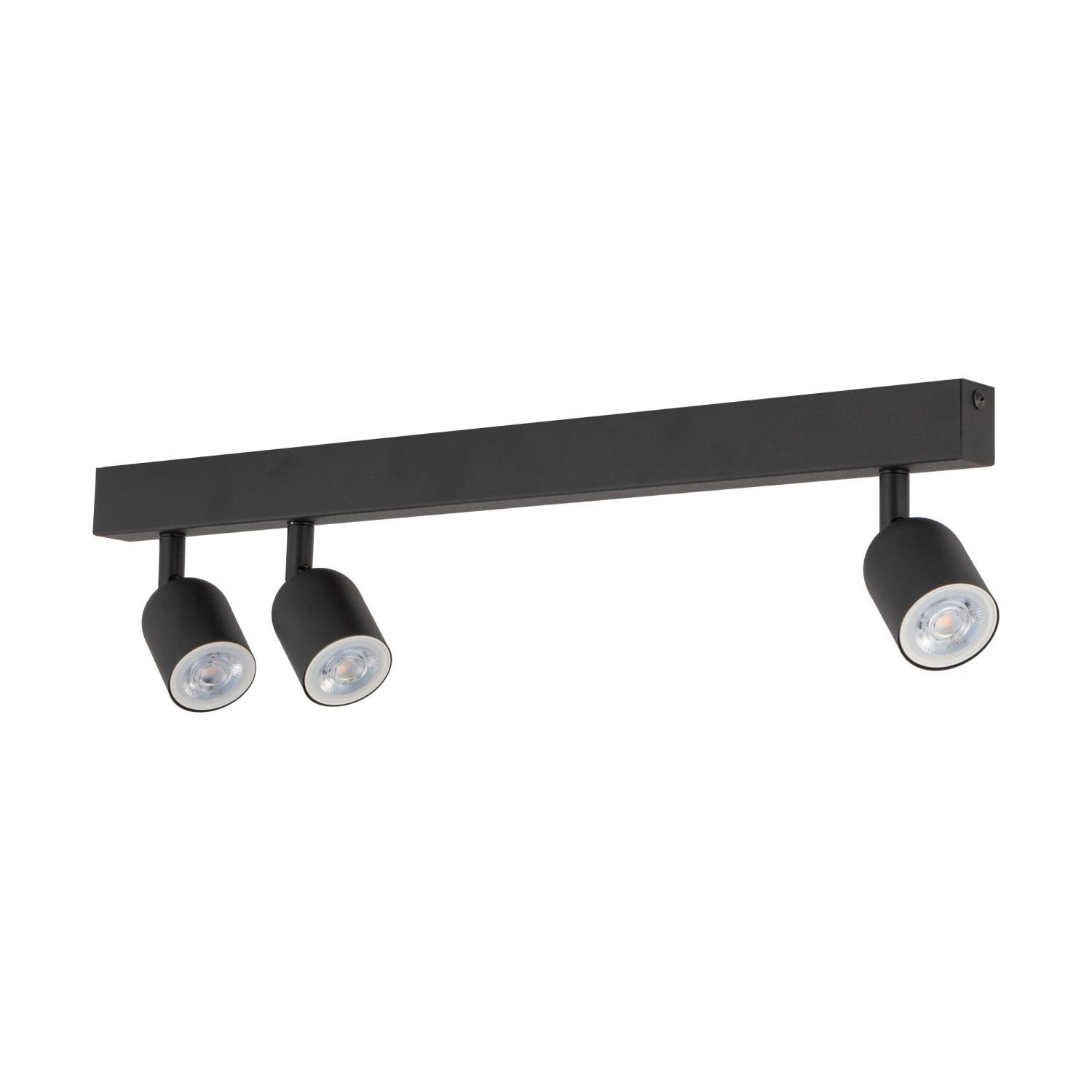 Deckenleuchte Schwarz 74 cm lang GU10 Metall 3-flammig