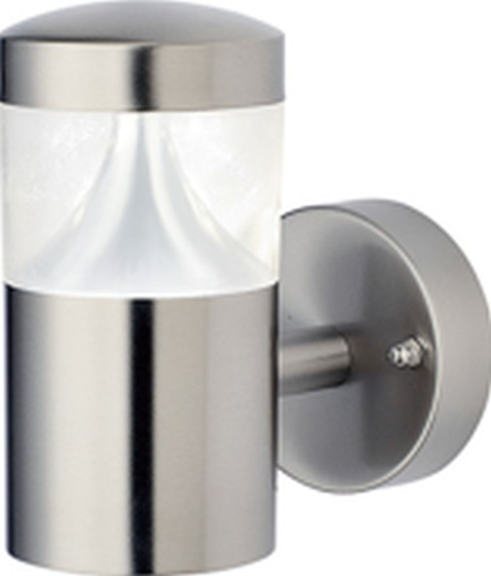 Außenwandlampe Edelstahl GU10 IP44 H: 15,5 cm 450 lm Beleuchtung, Band