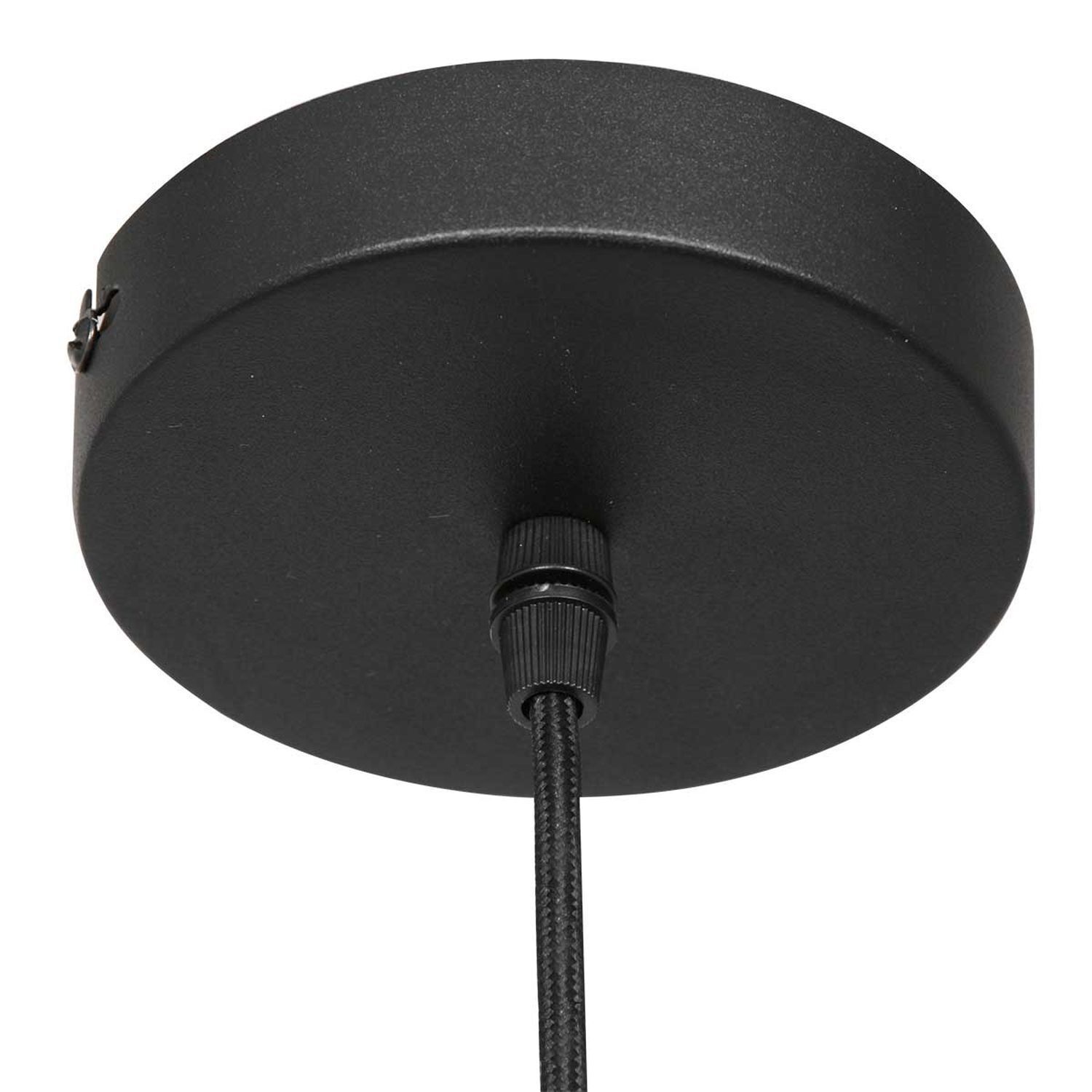 Hängelampe Schwarz Rauchgrau E27 Ø30 cm stylisch Modern