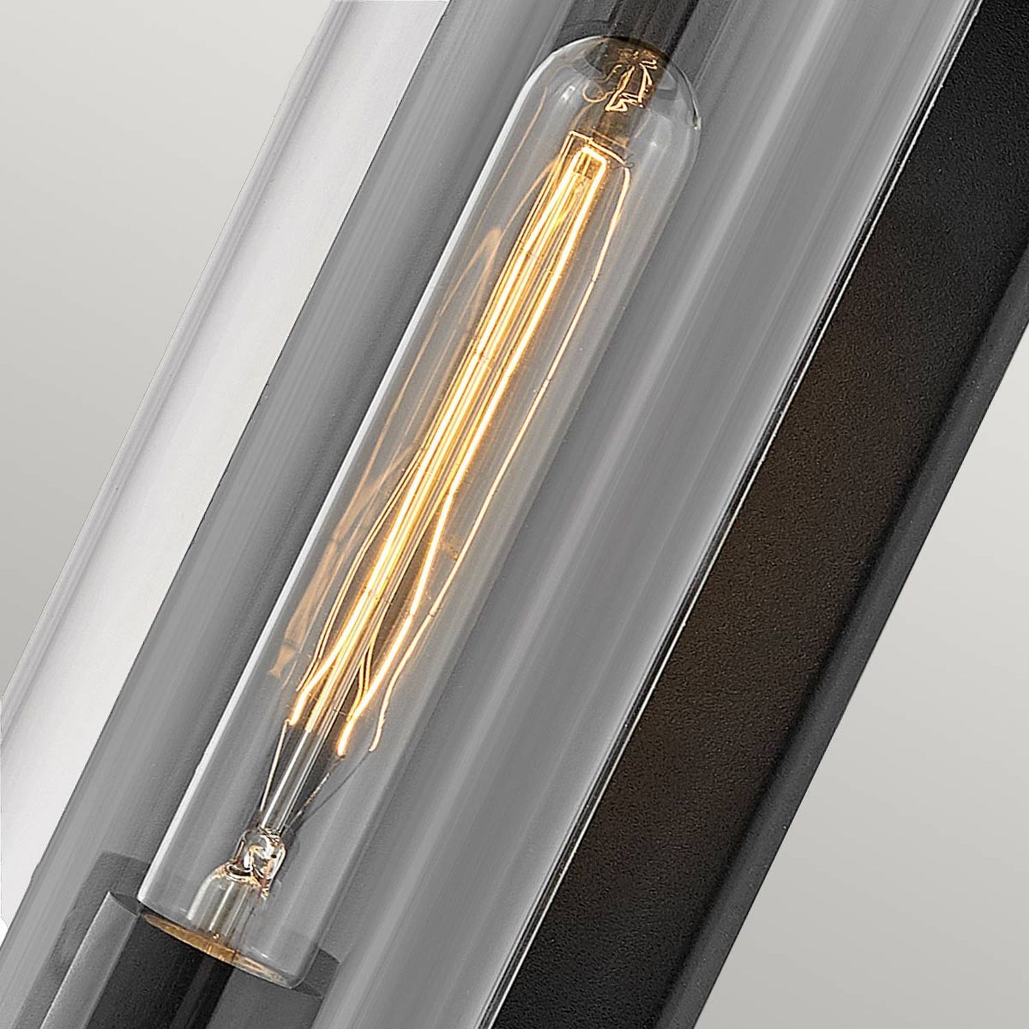 Außenlampe Wand Eingang 35,6 cm hoch IP44 E27 Schwarz