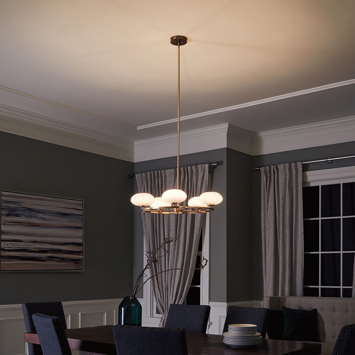 Kronleuchter Badezimmer LED G9 IP44 Ø 71,1 cm rund 3000 K