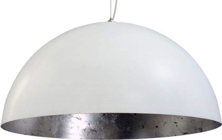 Premium Pendelleuchte Weiß Silber Ø60cm E27 LARINO