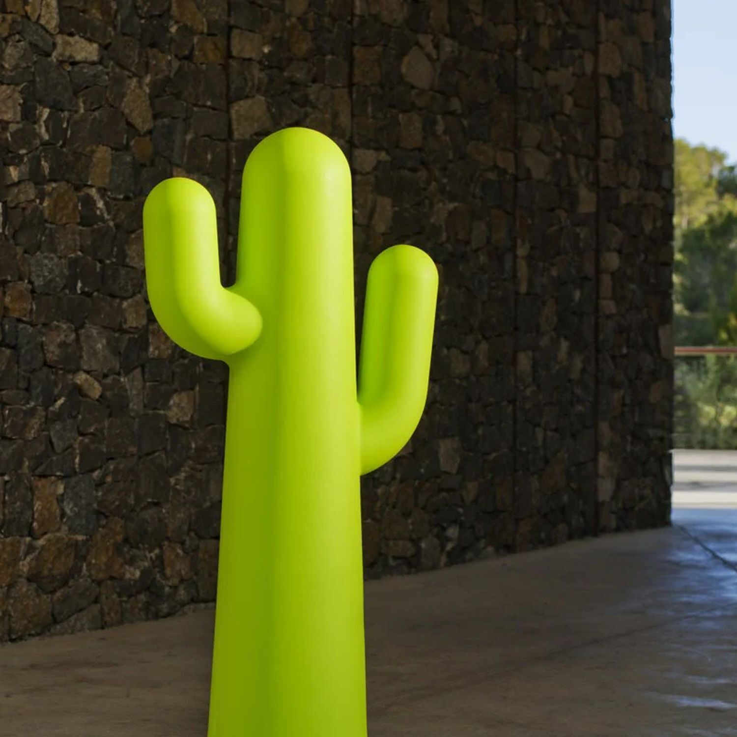 LED Stehleuchte außen 139 cm IP65 6000K Grün Kaktus mit Kabel