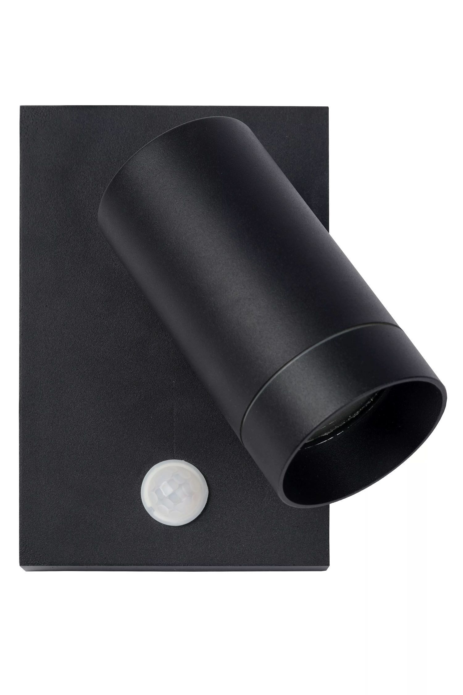 Wandspot Bewegungsmelder flexibel Schwarz GU10 H:15 cm