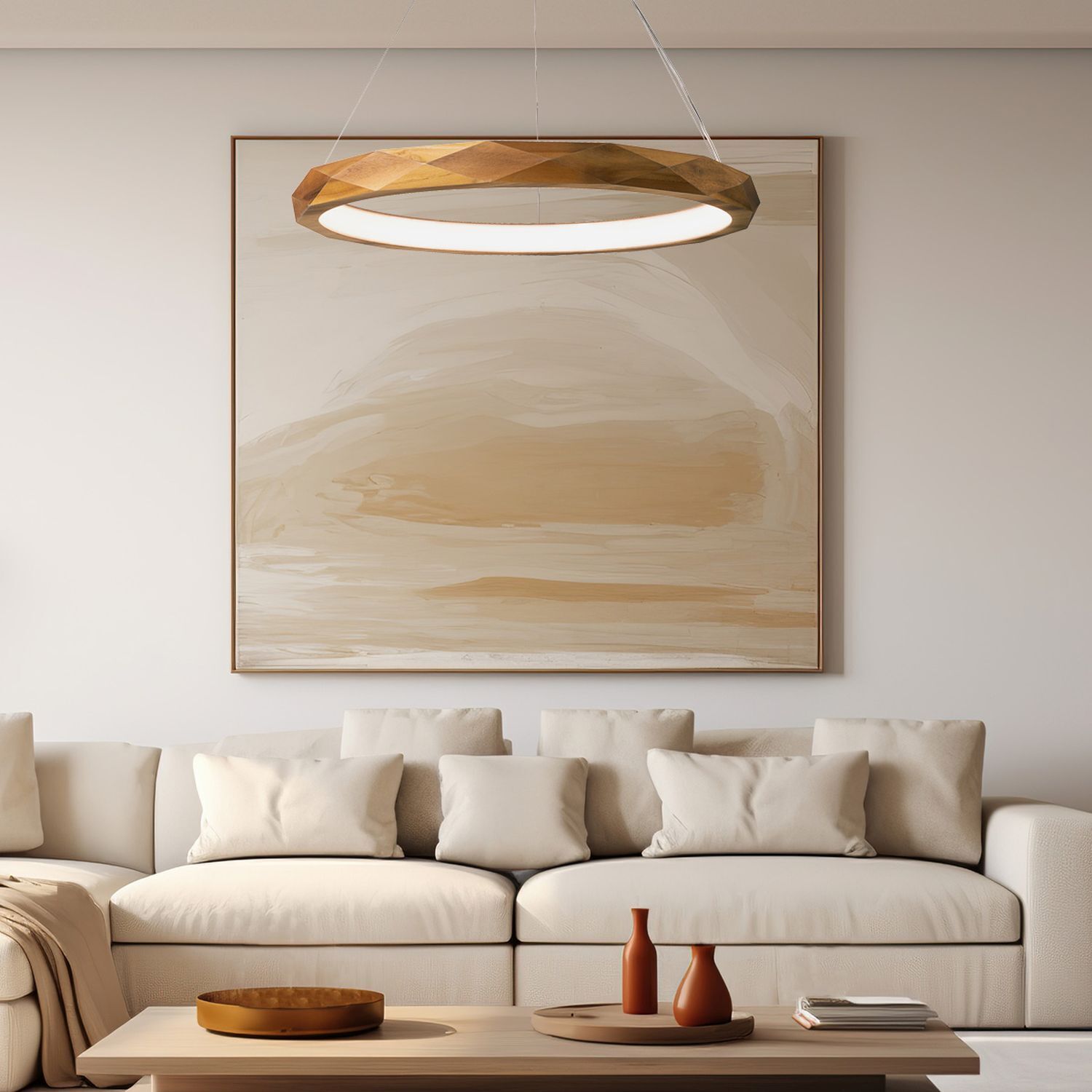 Innenarchitektur, Wohnzimmer, Couch, Lampe, Dekoration für Zuhause