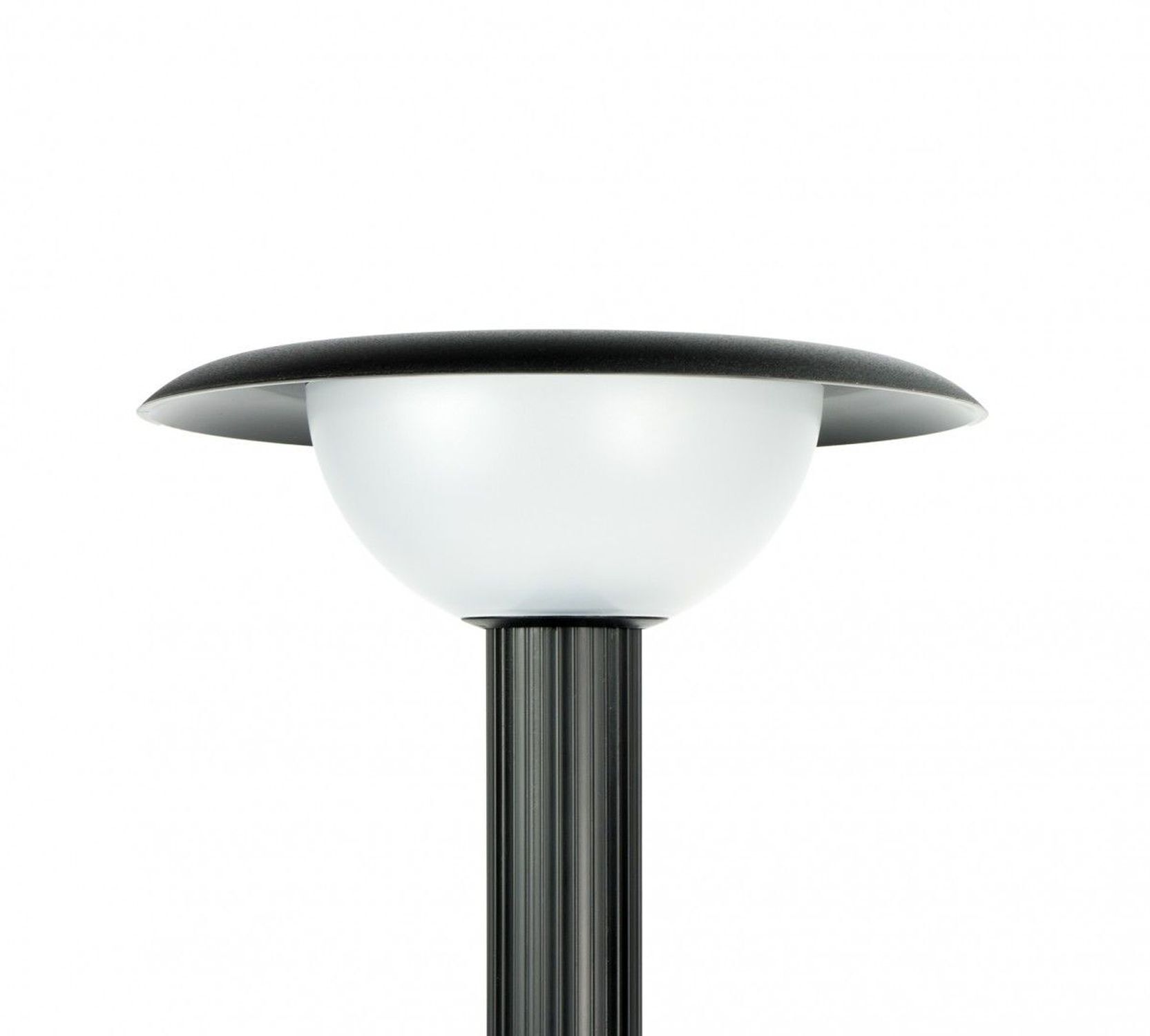 Schwarze Wegeleuchte E27 IP65 63 cm hoch blendarm