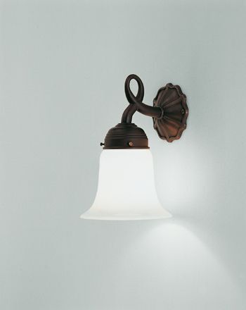 Elegante Wandlampe Echt-Messing Glas E27 dekorativ
