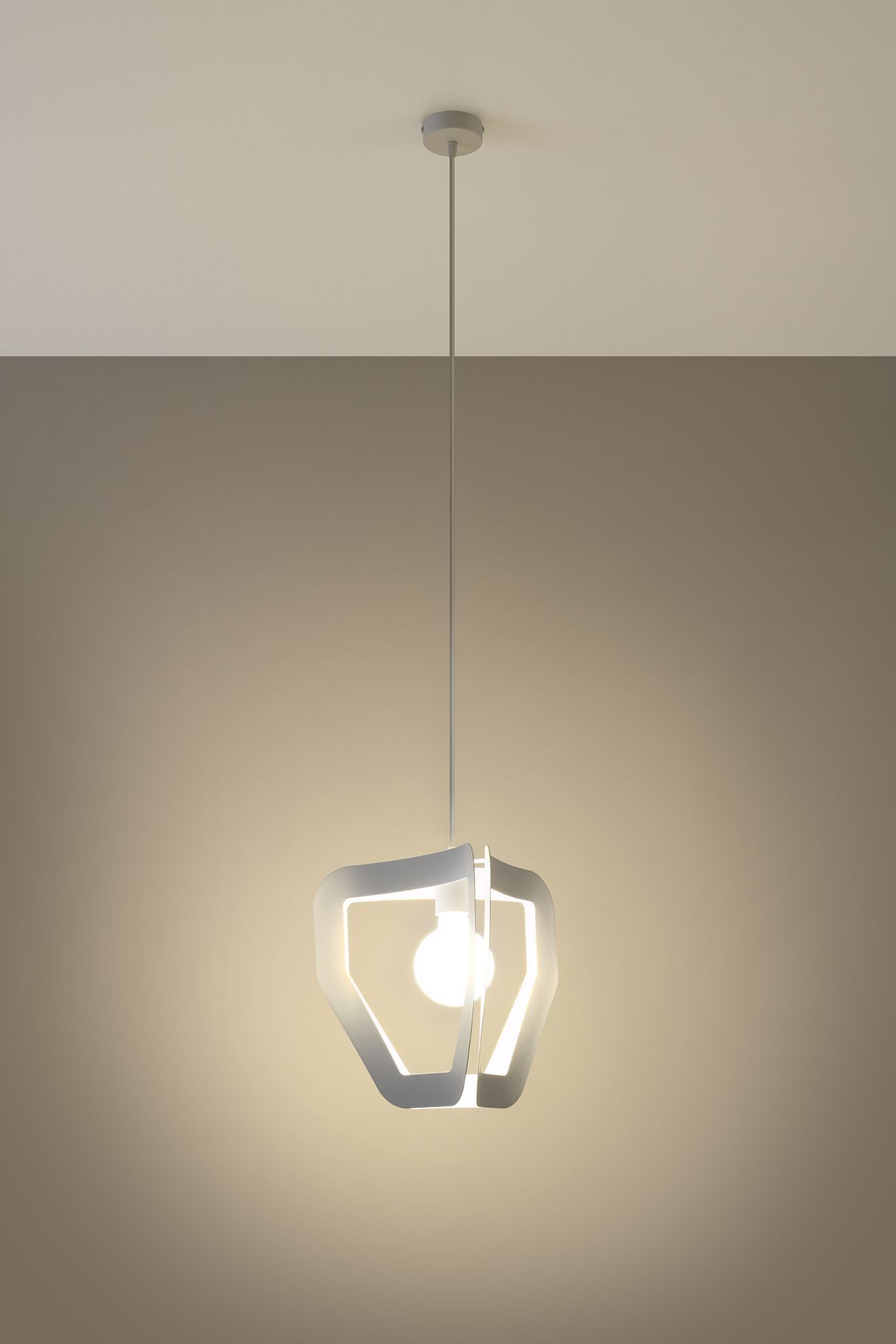 Pendelleuchte Weiß Modern für E27 Metall dekorativ