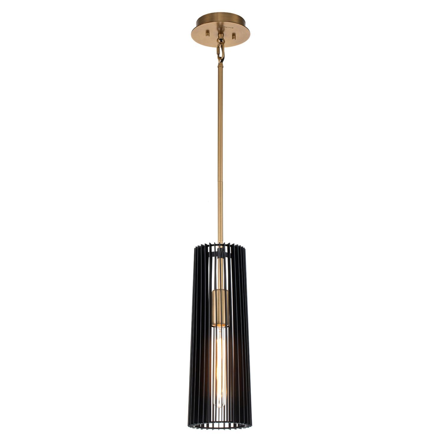 Hängelampe schmal Ø 15,2 cm H: max. 149,9 cm Metall