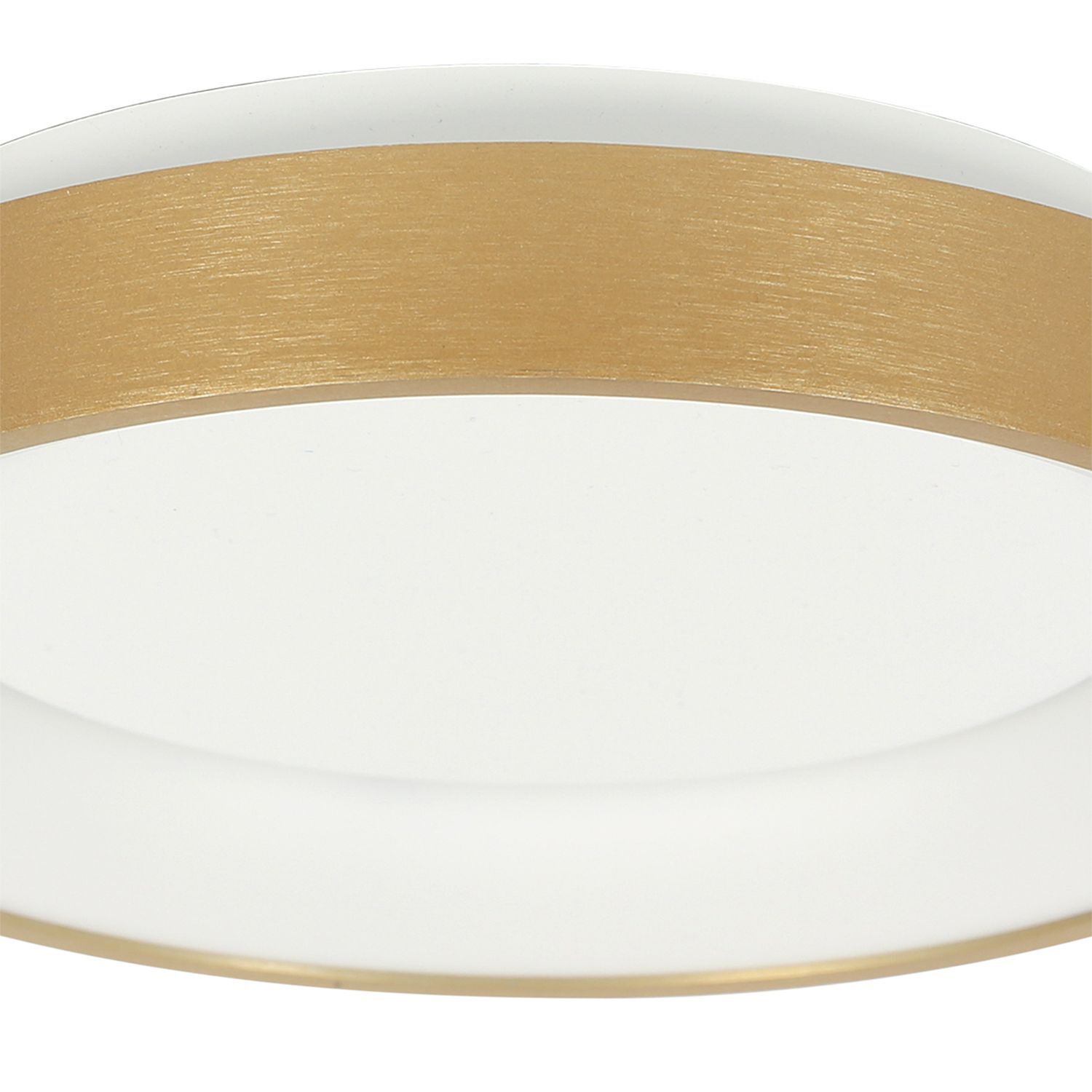 LED Deckenlampe in Gold Weiß Ø28 cm 2700 K wohnlich Deckenleuchte