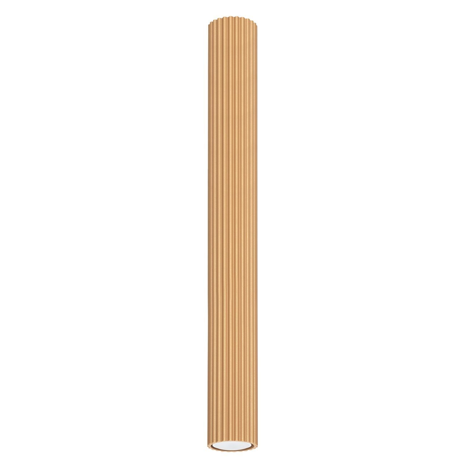 Aufbauspot Aufputz Ø 6,5 cm H: 60 cm Aluminium in Gold GU10
