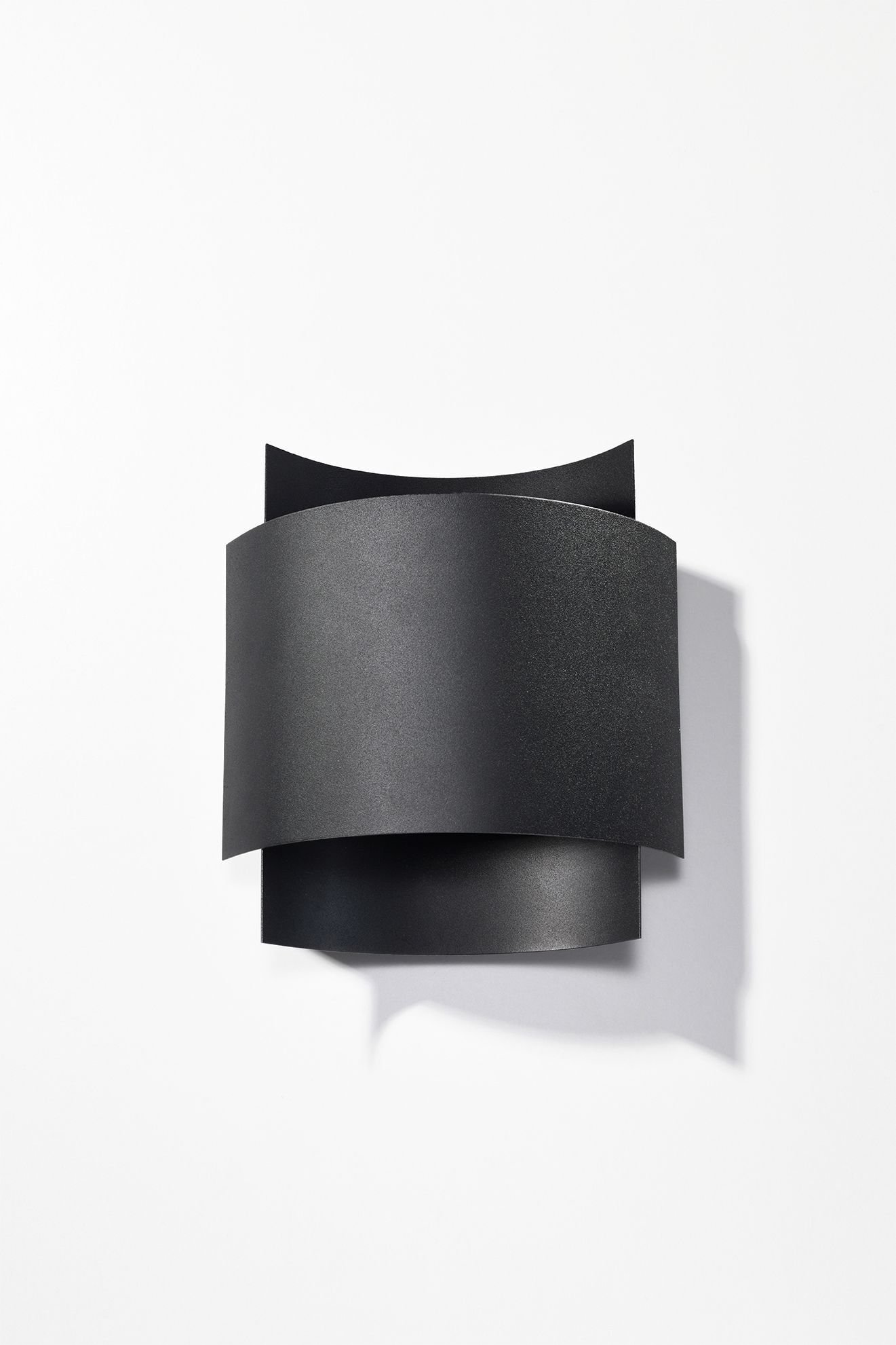 indirekte Wandleuchte Schwarz Up Down Metall Treppe Flur