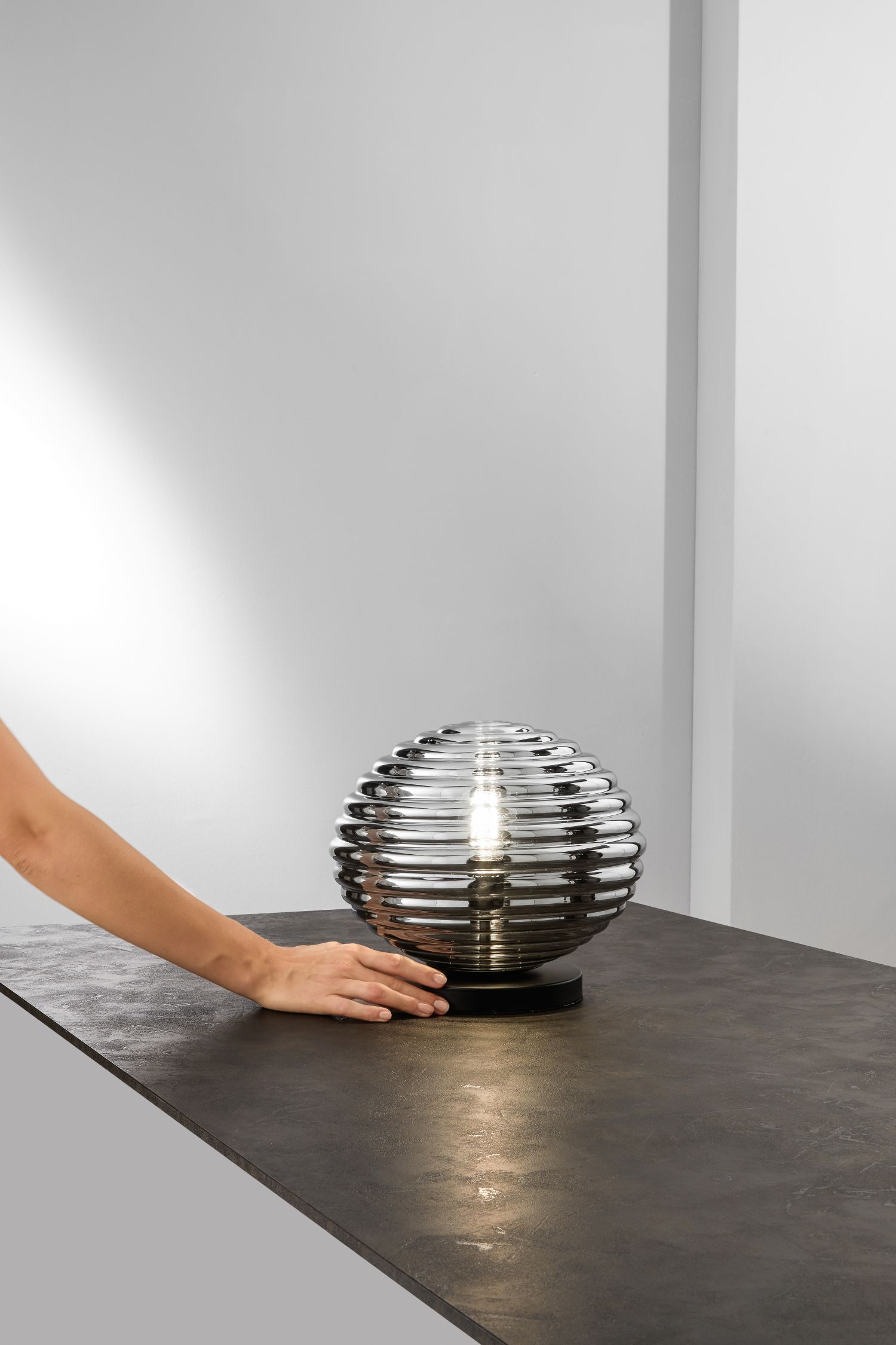 Sphäre, Lampe, Tischlampe, Tabelle, Tischplatte