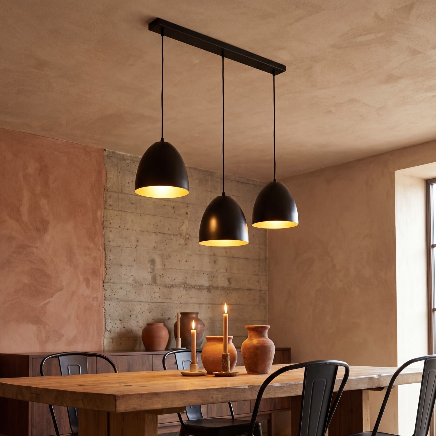 deko, hängelampe, küche, holz, vase