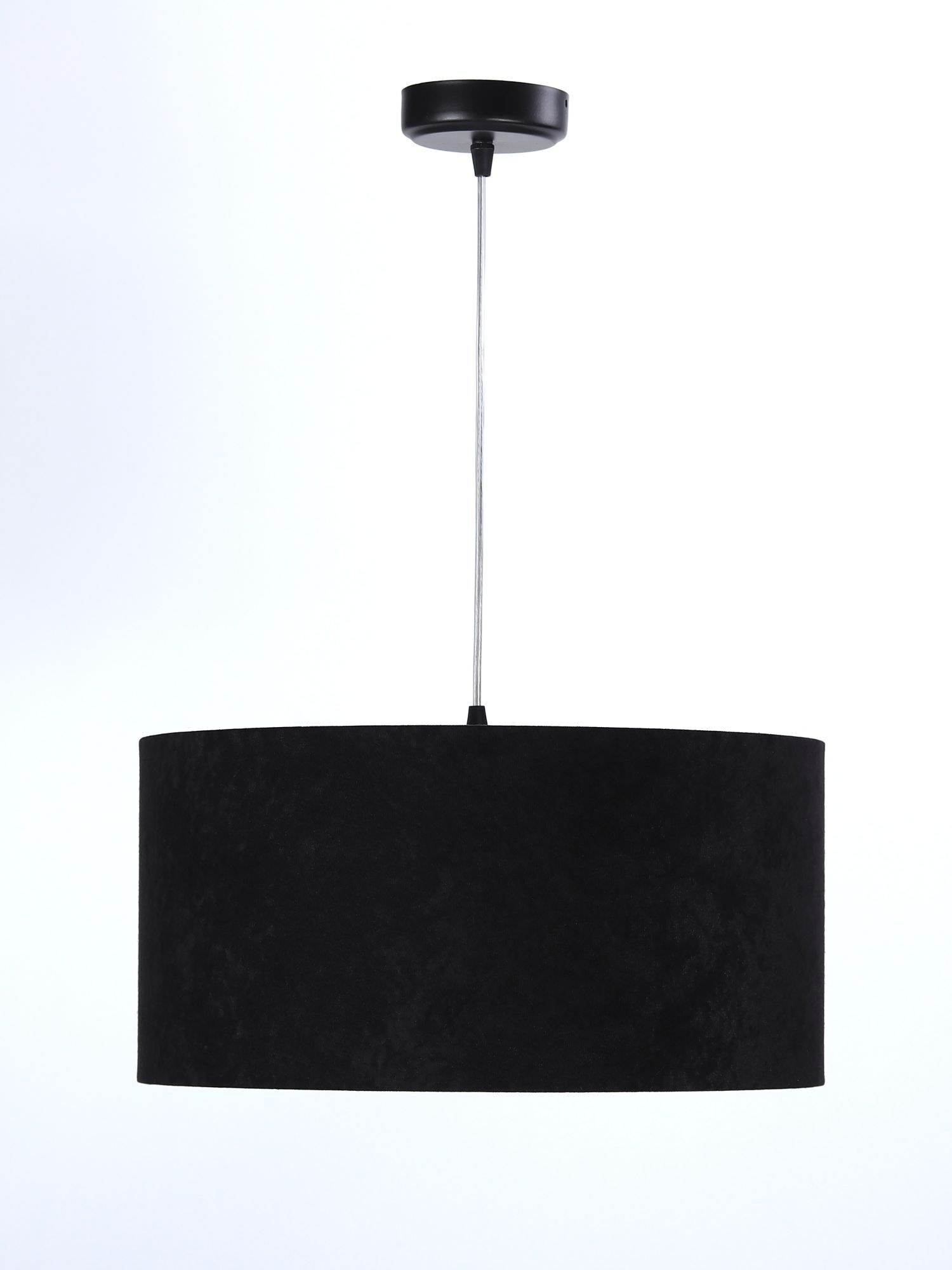 Pendelleuchte Schwarz Gold Stoff Retro Esstisch Lampe, Kronleuchter