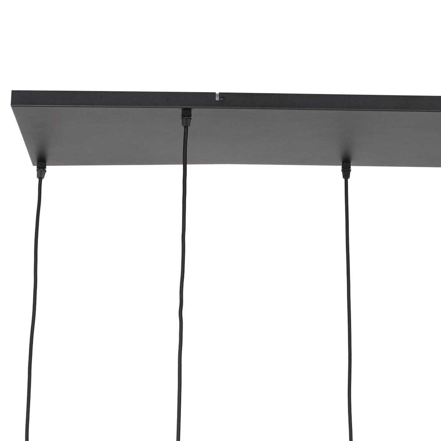 Lange Hängelampe Glas in Bernstein 120 cm E27 Modern