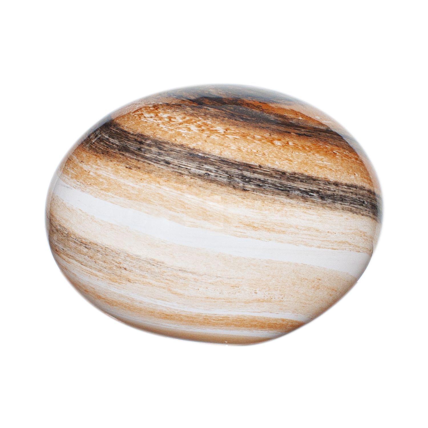 Tischleuchte Glas H: 20 cm Natur Braun marmoriert E14