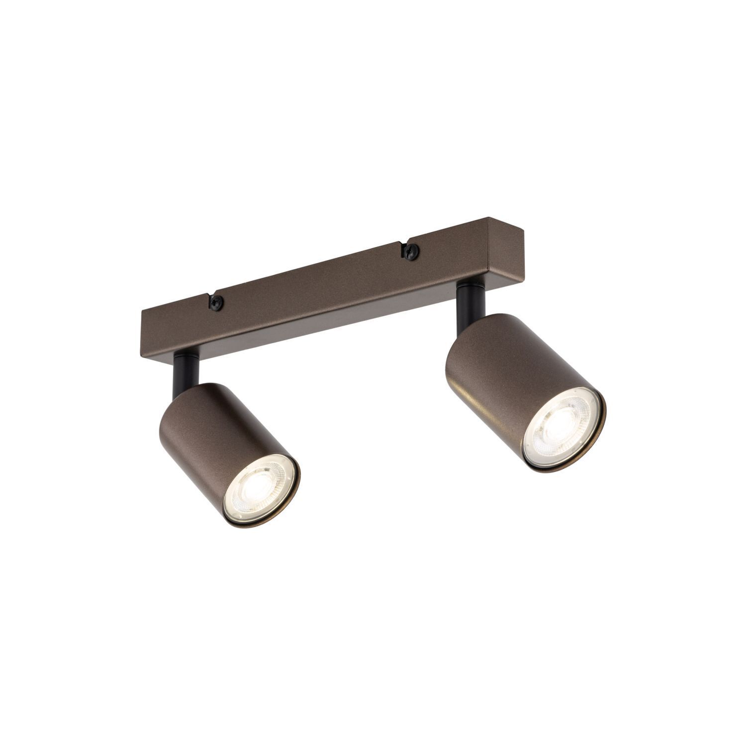 Deckenstrahler Metall Braun 39 cm klein GU10 2-flammig LIDIA
