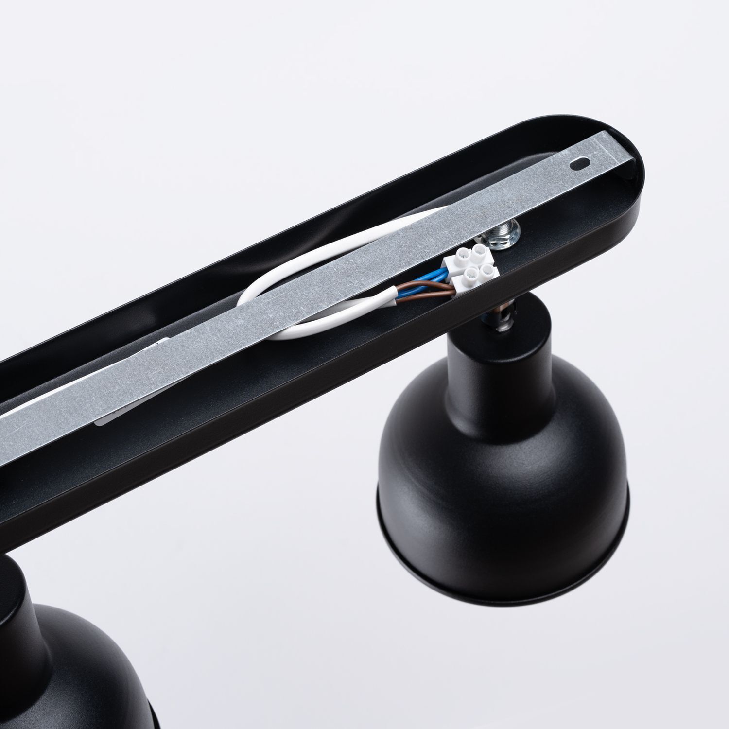 Pendelleuchte, Lichtarm, Wendelampe, LED-Beleuchtung, Schwarz