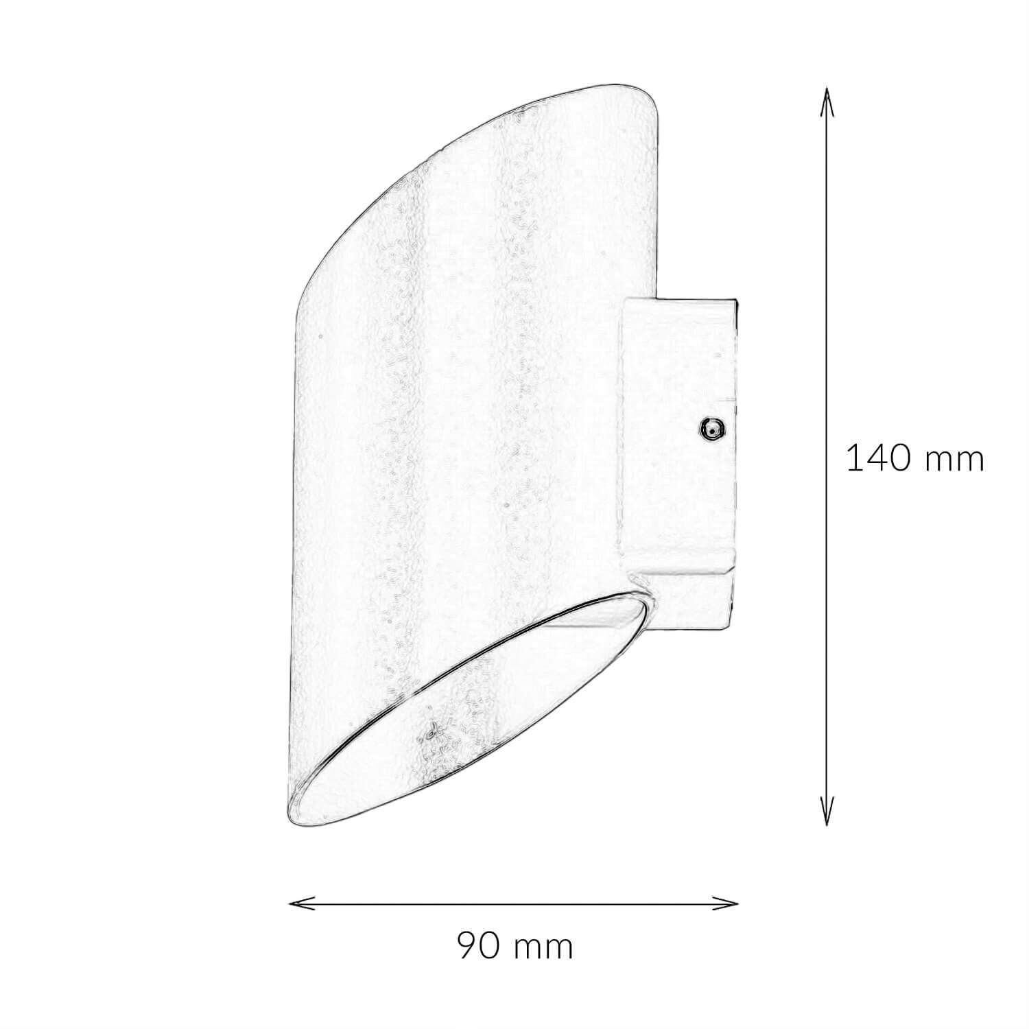 LED Außenwandlampe Up Down in Gold Schwarz IP54 5W LED Außenwandlampe Up Down in Gold Schwarz IP54 5W