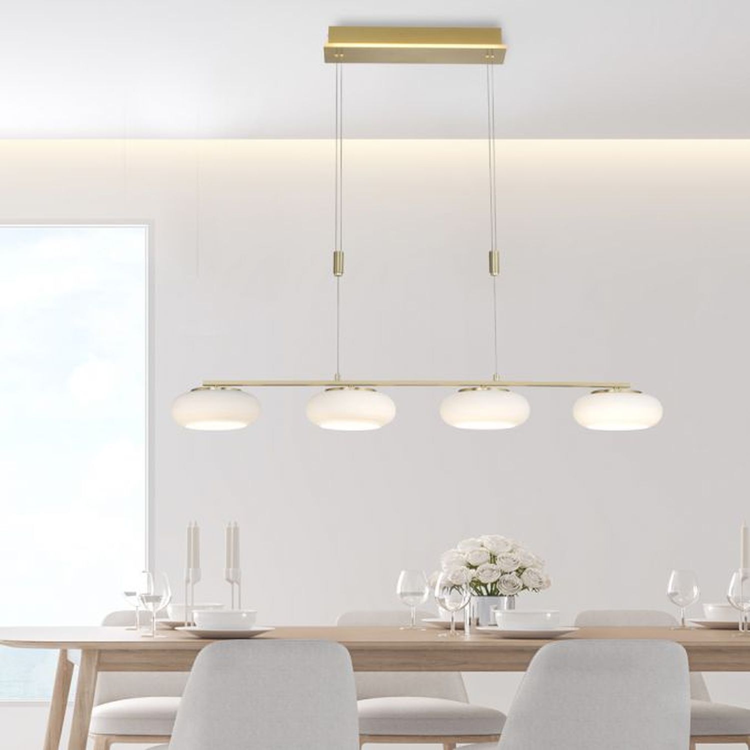 Esstisch, Tisch, Esszimmer, Lampe, Deckenleuchte