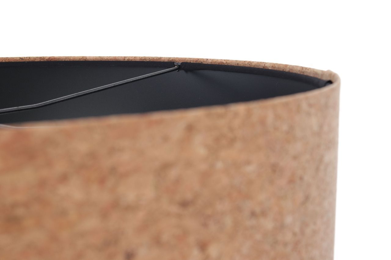 Hängelampe E27 Ø 50 cm Natur Schwarz Kork Modern