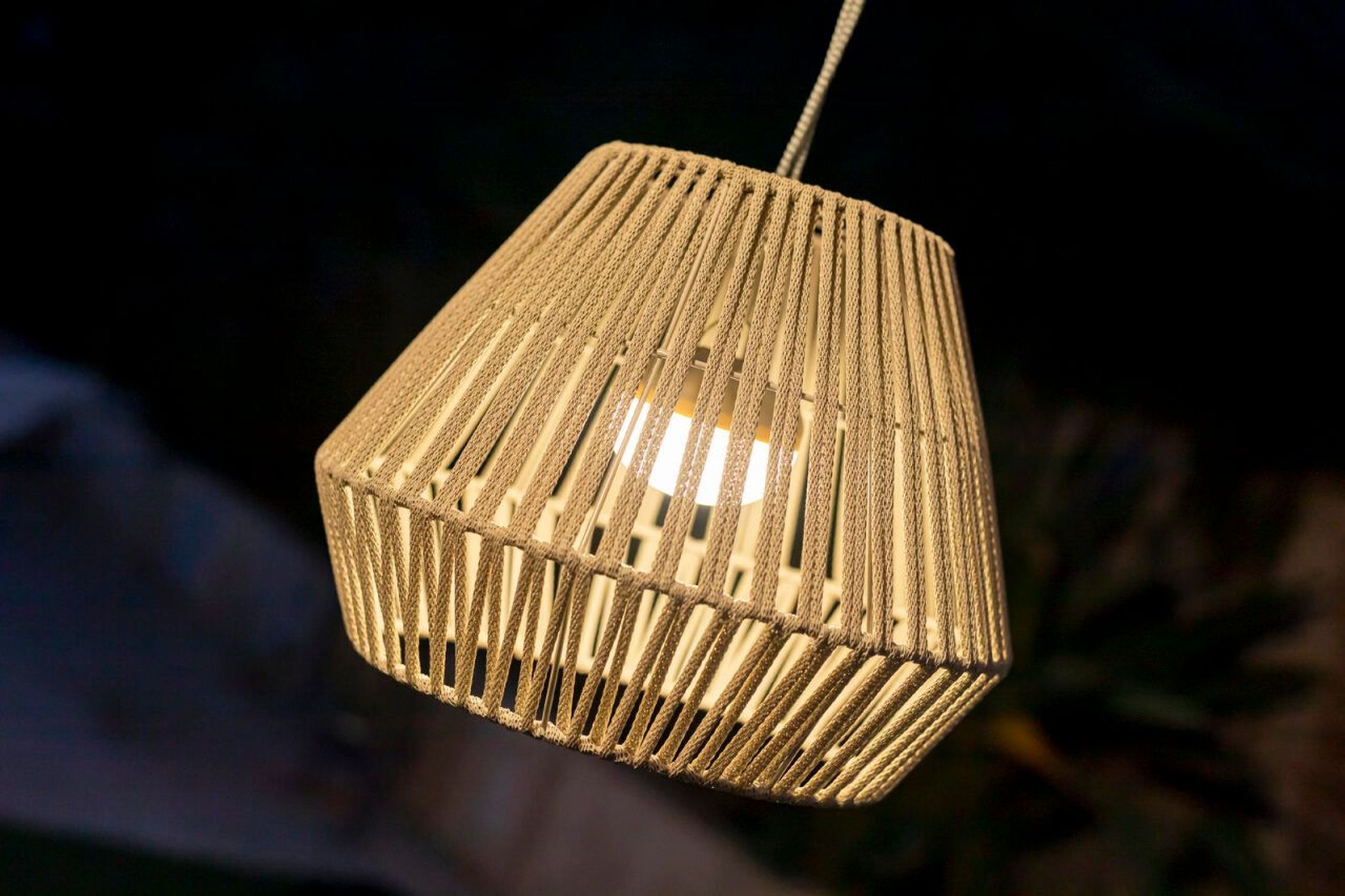 Außen Pendelleuchte LED Modul Tragbar Dimmer Fernbedienung IP54 Leuchter, Lampe, Kunst, Kunsthandwerk, Lampenschirm