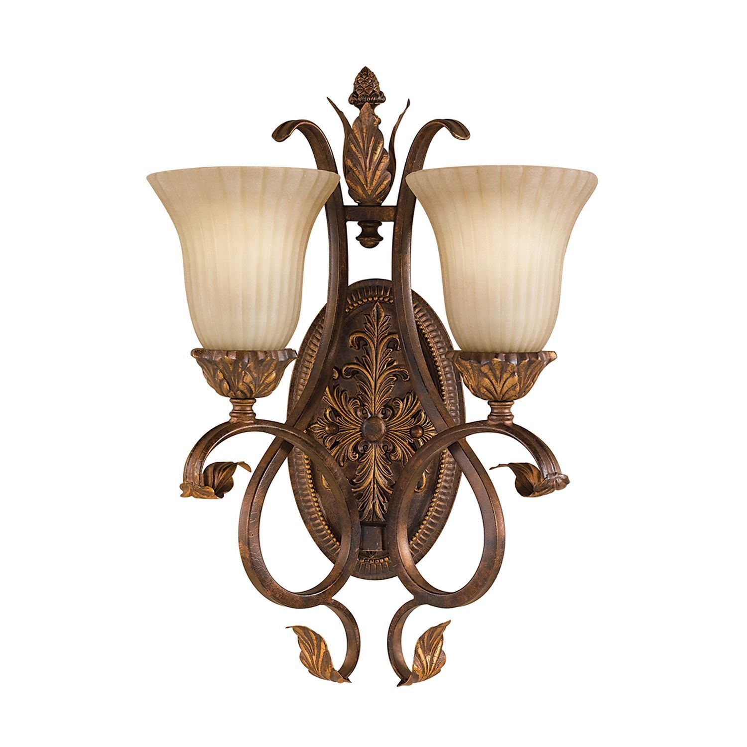 Wandlampe ANABELL 10 in Bronze 2-flammig Leuchte